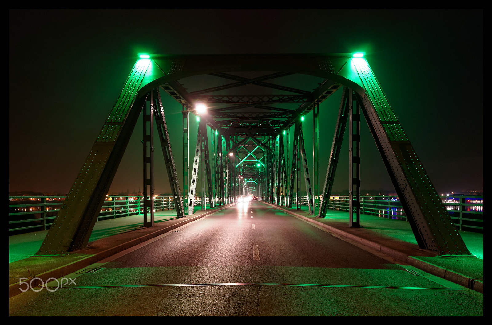 Pentax K-5 II sample photo. Green bridge in wloclawek photography