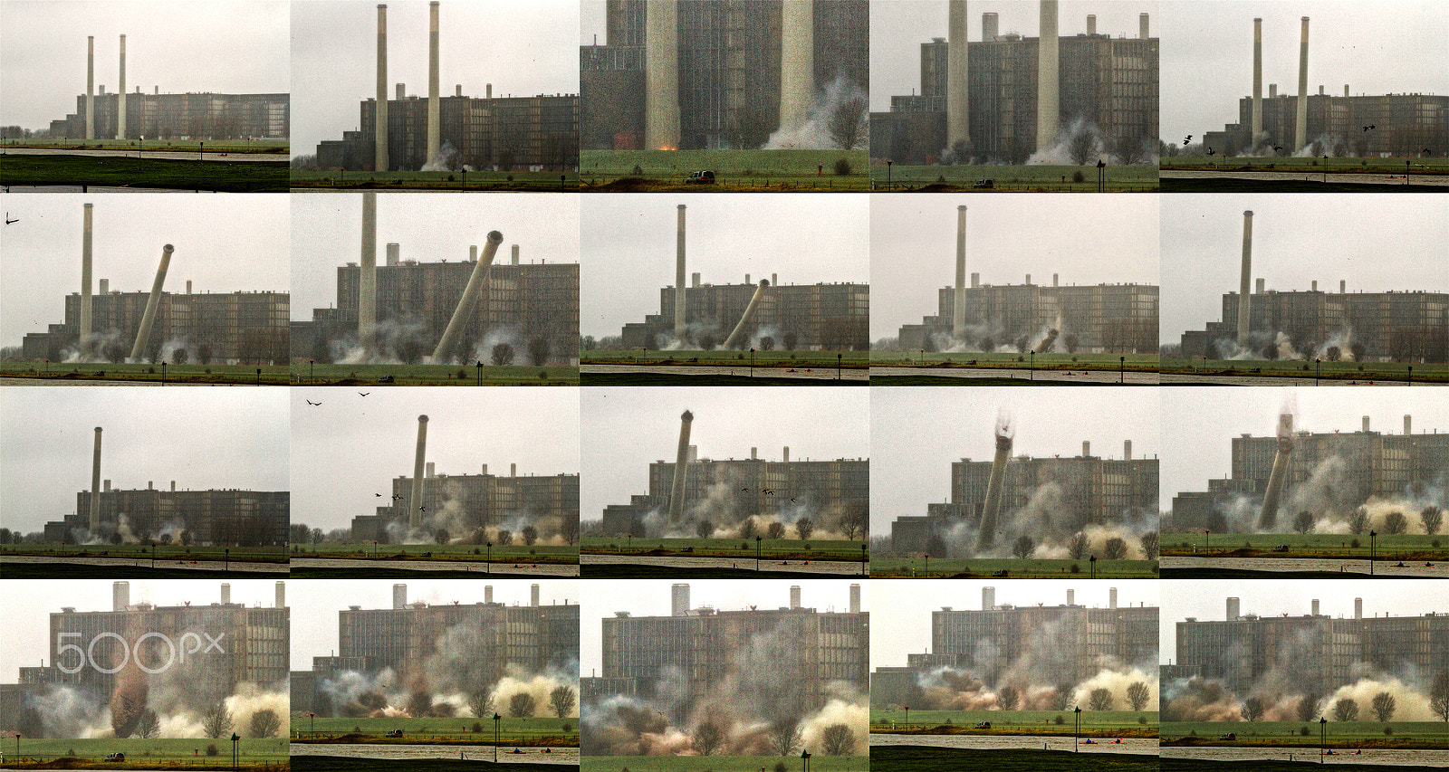 Canon EF 100-400mm F4.5-5.6L IS USM sample photo. Power plant harculo - exploding chimney photography