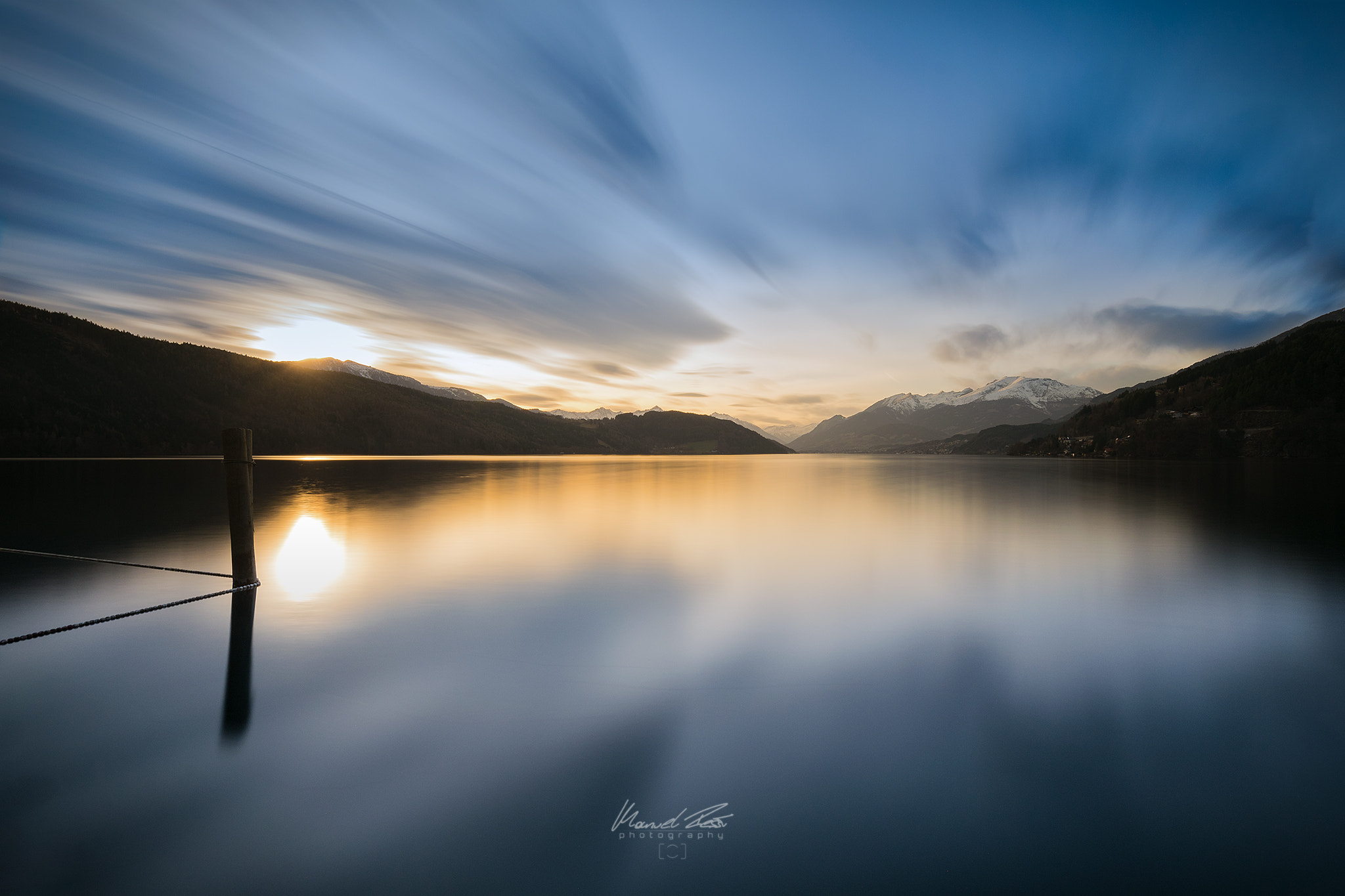 Nikon D5300 sample photo. Sunset millstättersee (lake millstatt, aut) photography