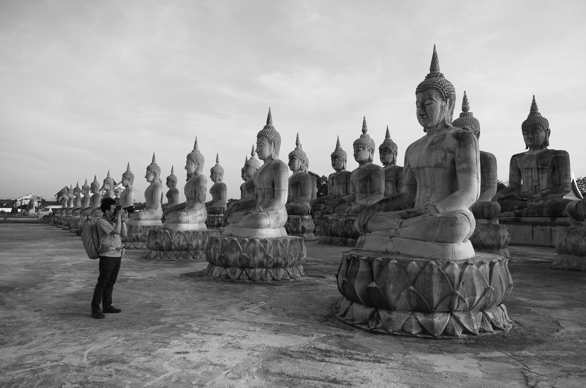 Nikon D5100 sample photo. Photographer and his shot at buddhism square photography