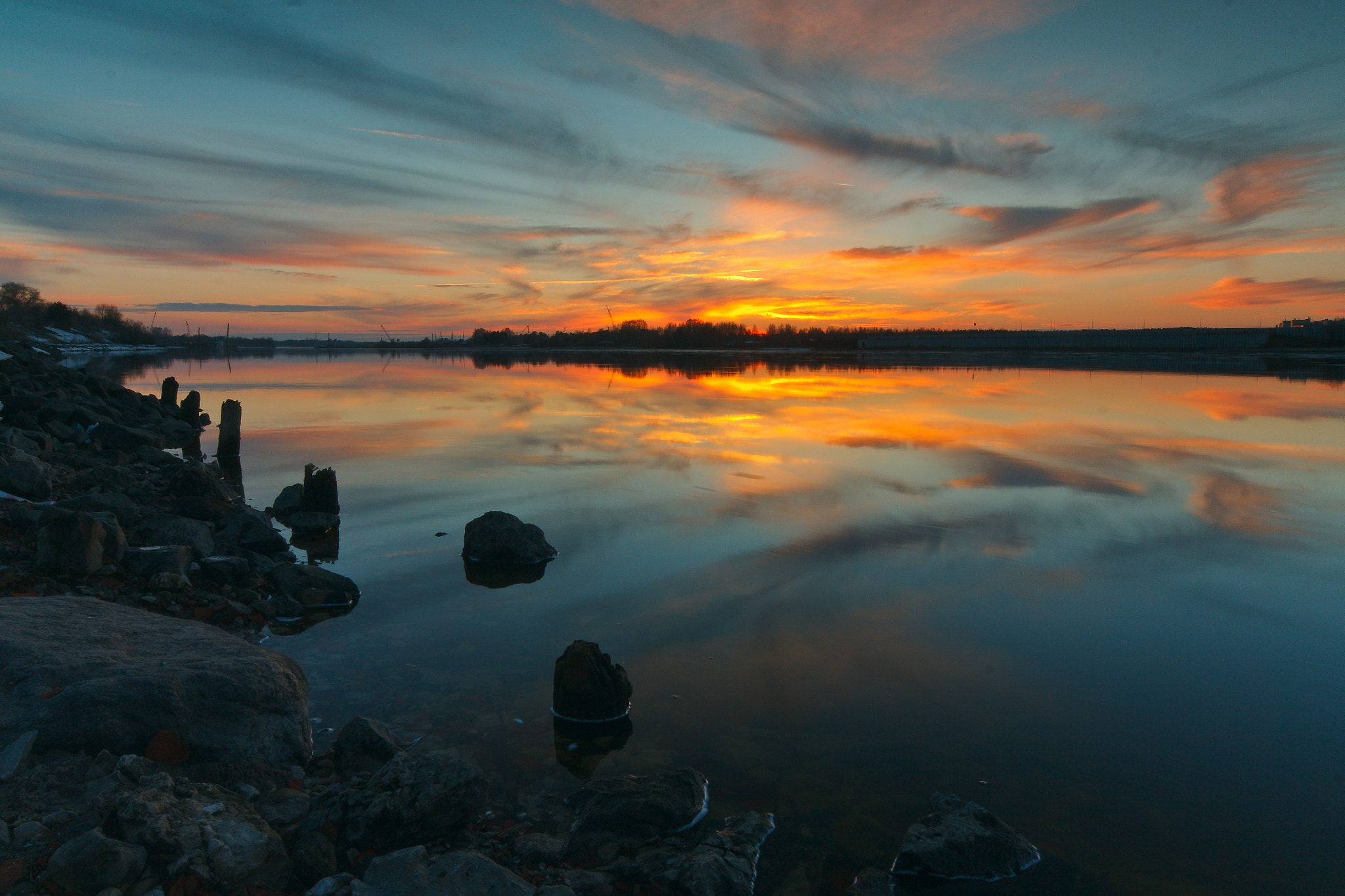 Tokina AT-X Pro 12-24mm F4 (IF) DX sample photo. Предвесенний закат / early spring sunset photography