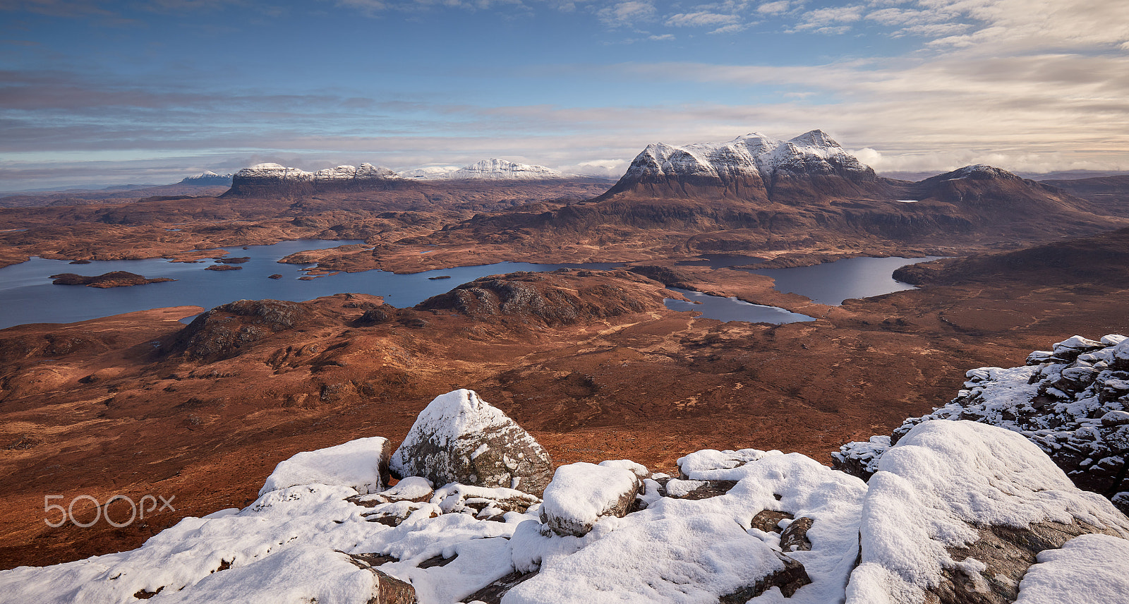 Canon EF 16-35mm F4L IS USM sample photo. North from stac pollaidh - scotland photography