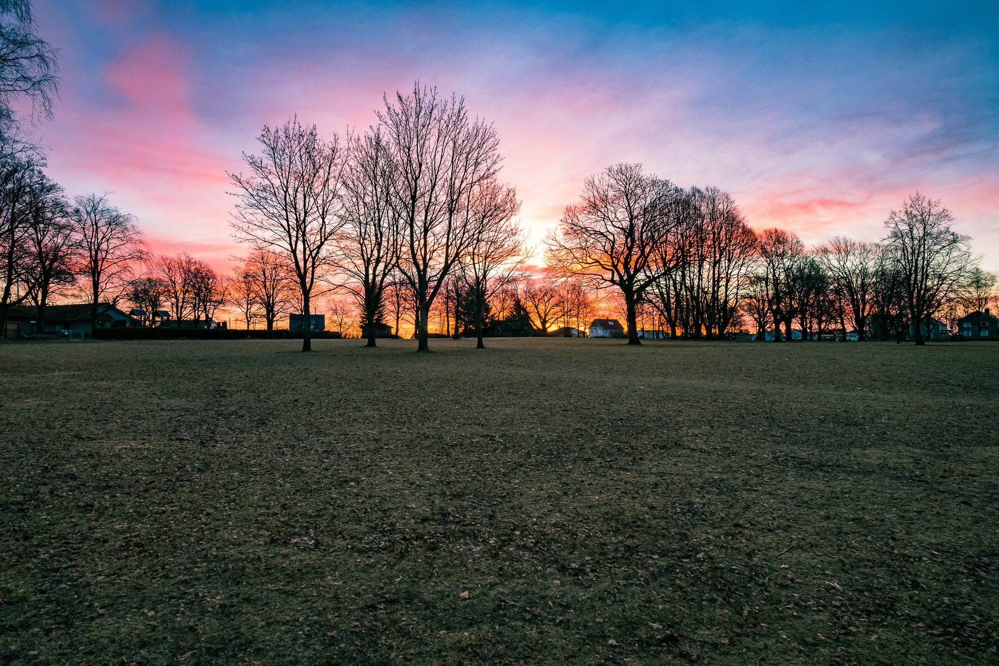 Fujifilm X-T20 + Fujifilm XF 14mm F2.8 R sample photo. Melløsparken at sunrise photography