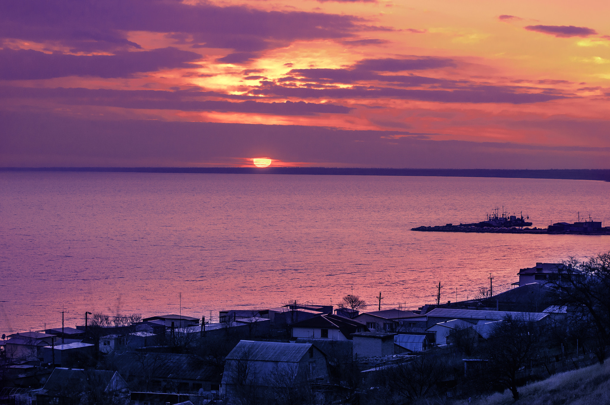 Nikon D300 sample photo. Закат на море photography