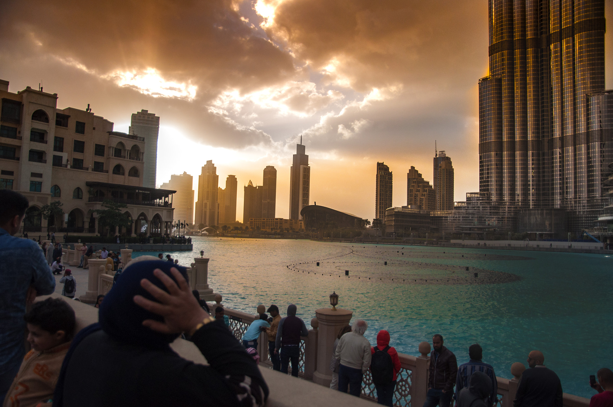 Nikon D90 sample photo. Dubai mall sunset photography
