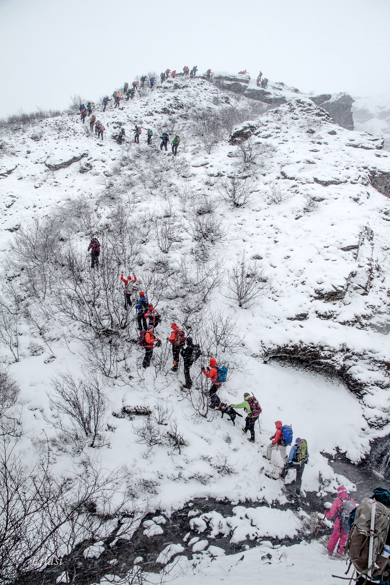 Canon EOS 700D (EOS Rebel T5i / EOS Kiss X7i) sample photo. Hiking in the snow photography