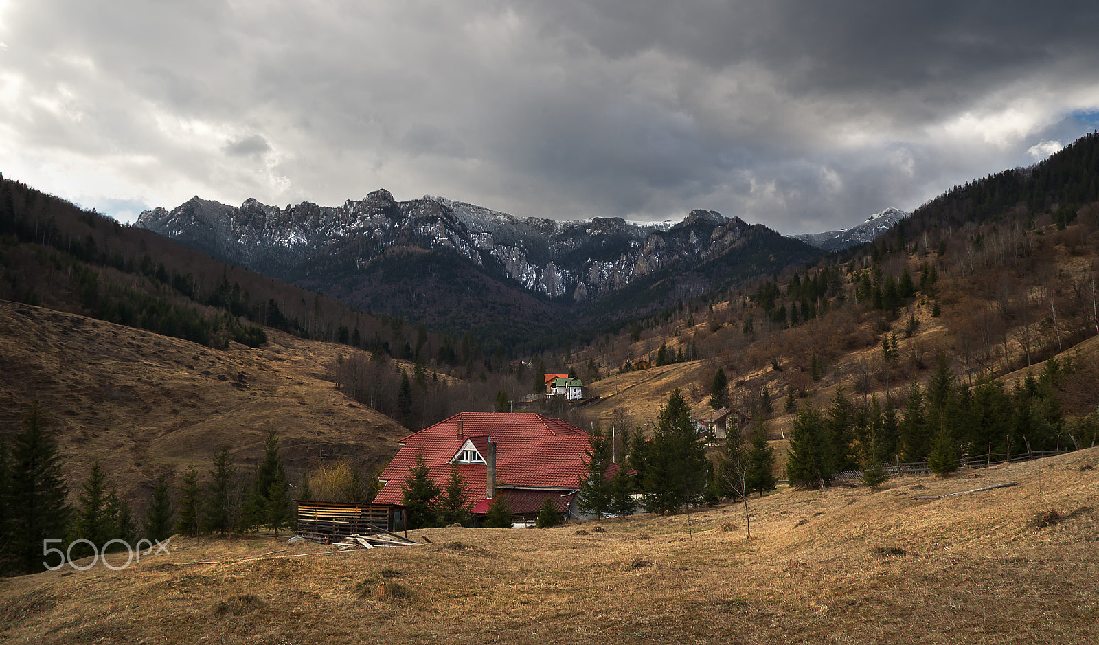 Pentax K-500 sample photo. Admiring view of mountain peaks photography