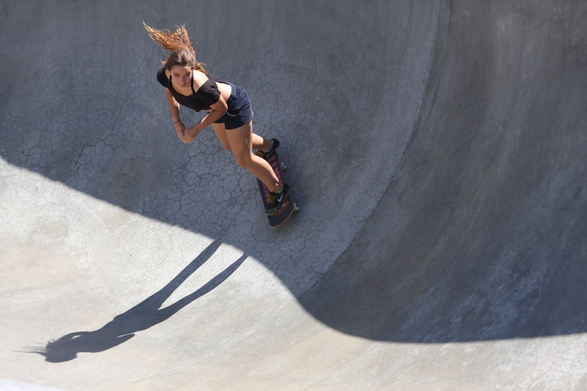 Canon EOS 40D sample photo. Skater girl photography