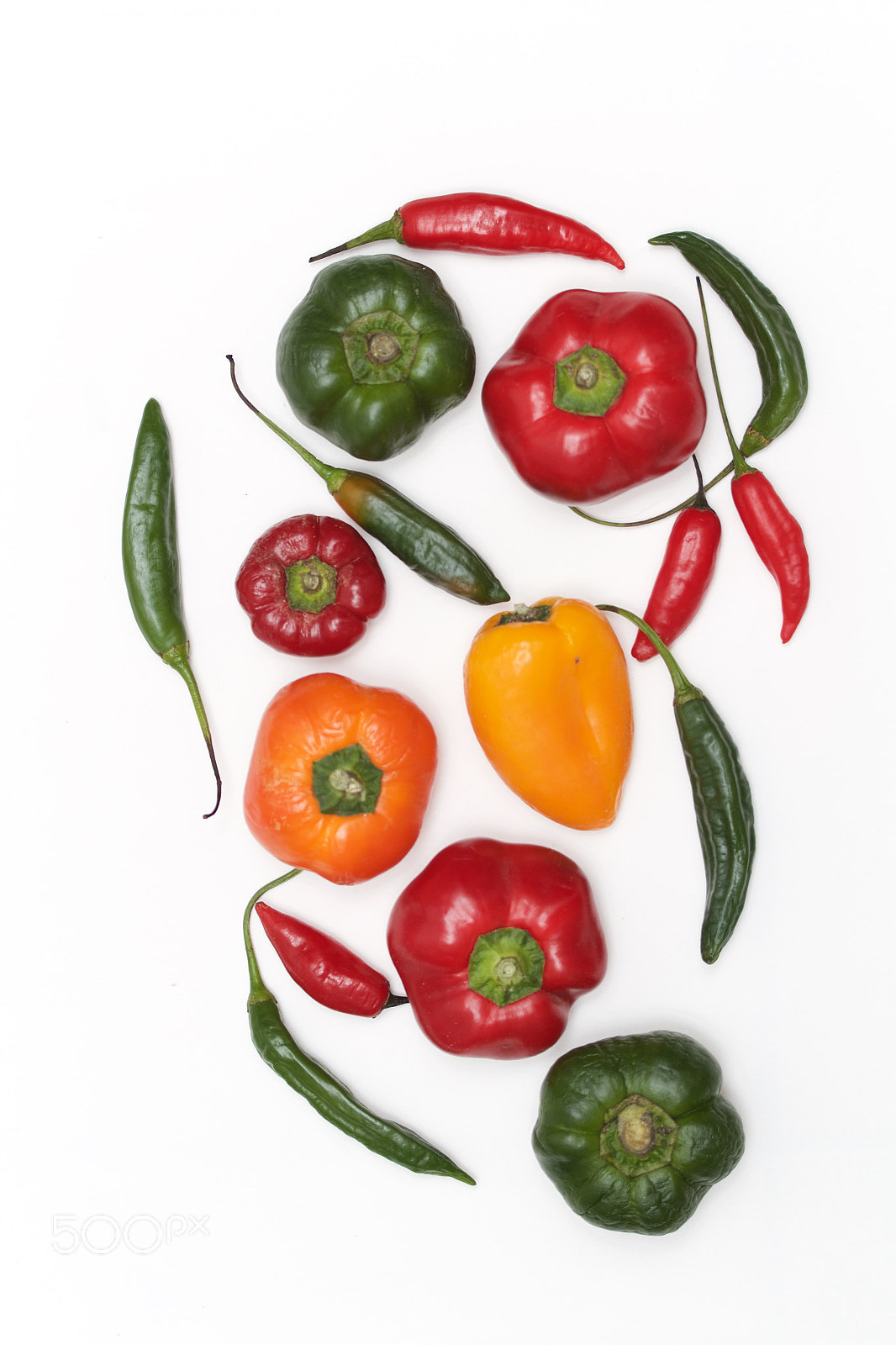Canon EF-S 60mm F2.8 Macro USM sample photo. Red, yellow and green peppers photography