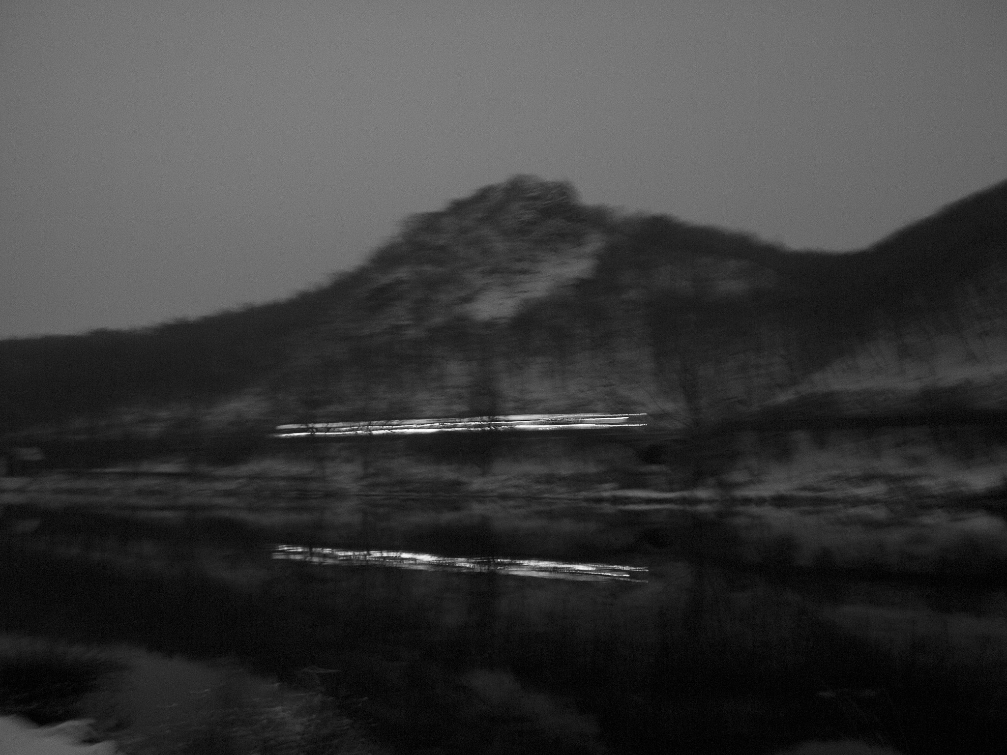 Olympus PEN E-PL1 sample photo. Night train photography