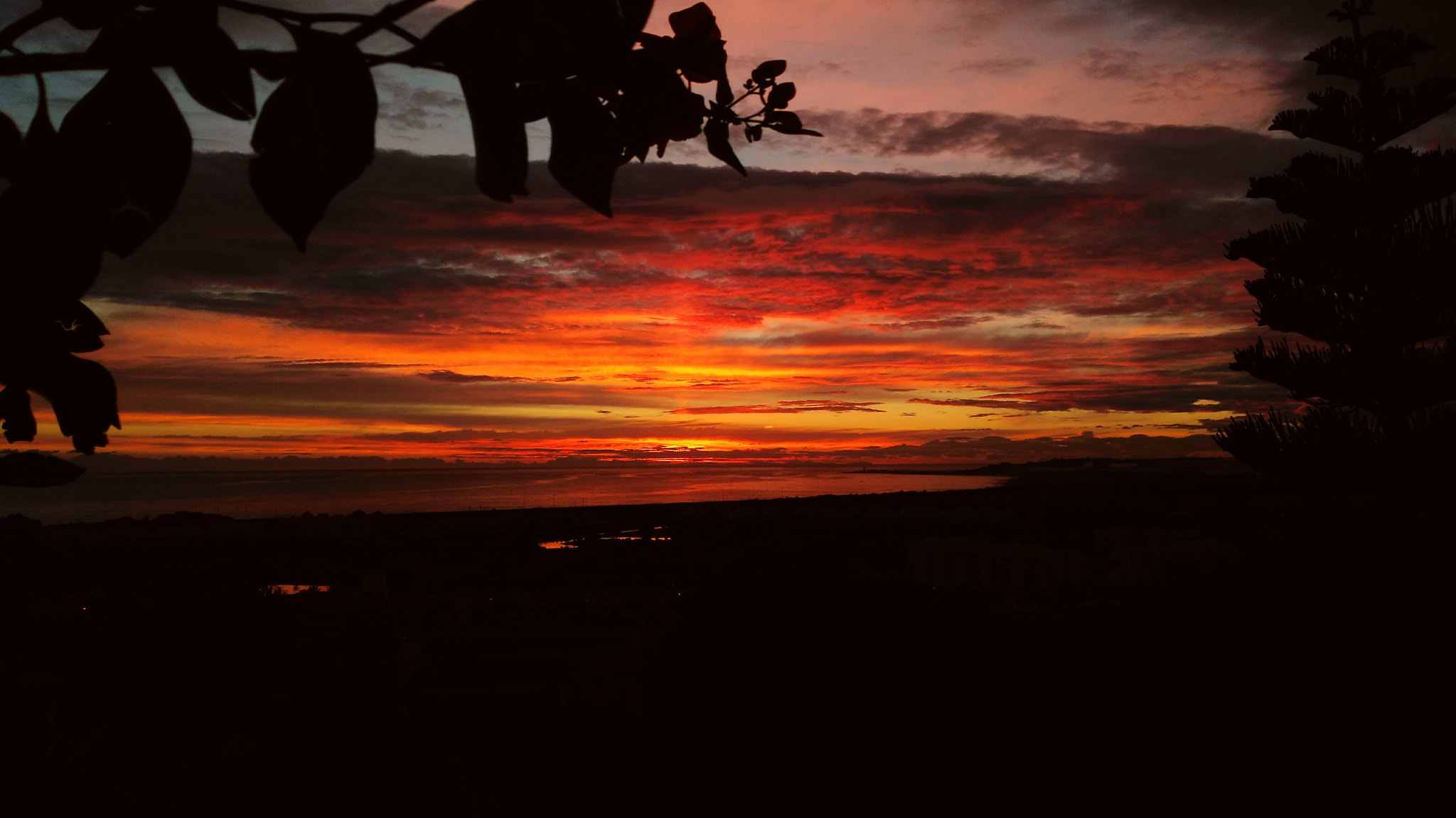 HUAWEI G7-L01 sample photo. Red sky photography