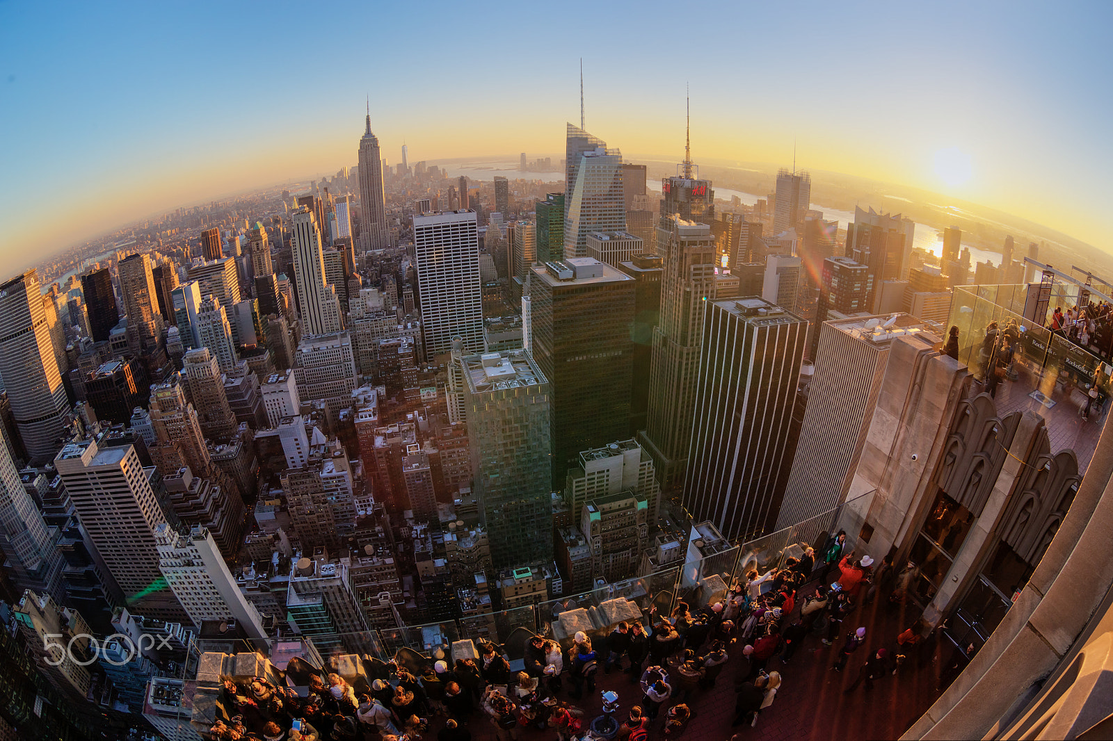 Canon EF 35-80mm f/4-5.6 sample photo. New york city manhattan skyline in sunset. photography