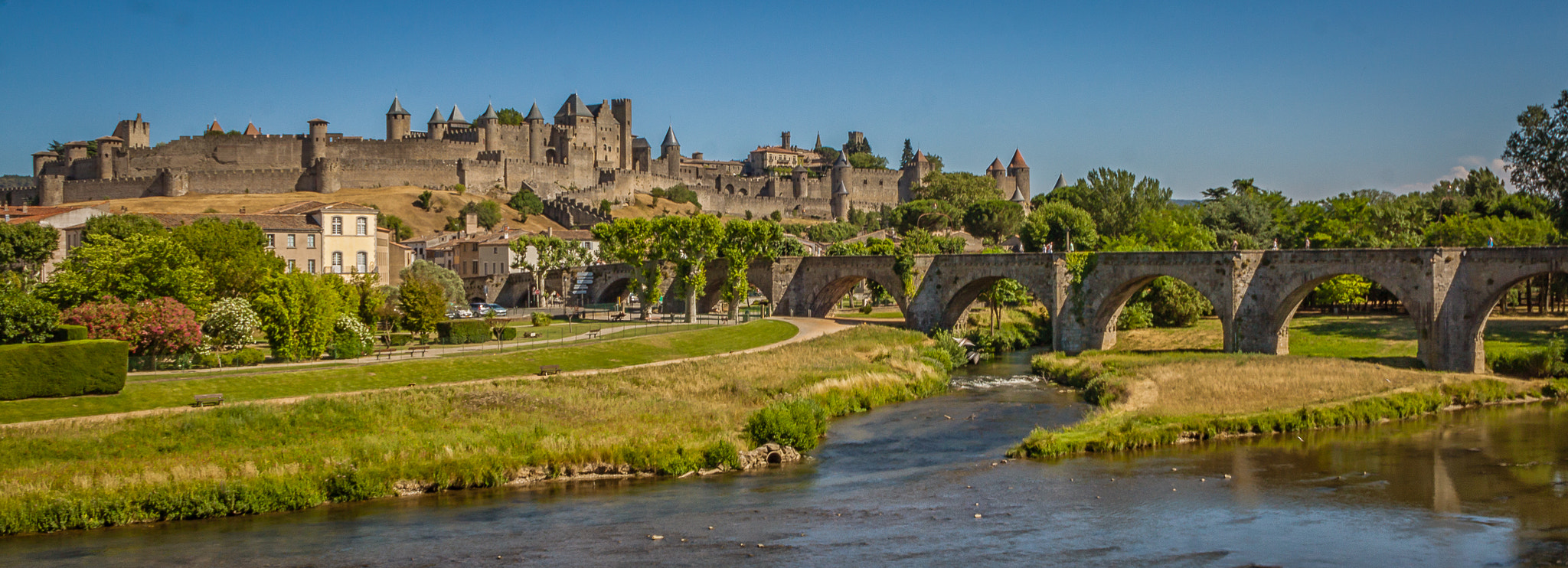Canon EOS 50D + Canon EF-S 18-55mm F3.5-5.6 II sample photo. Carcassonne castle photography