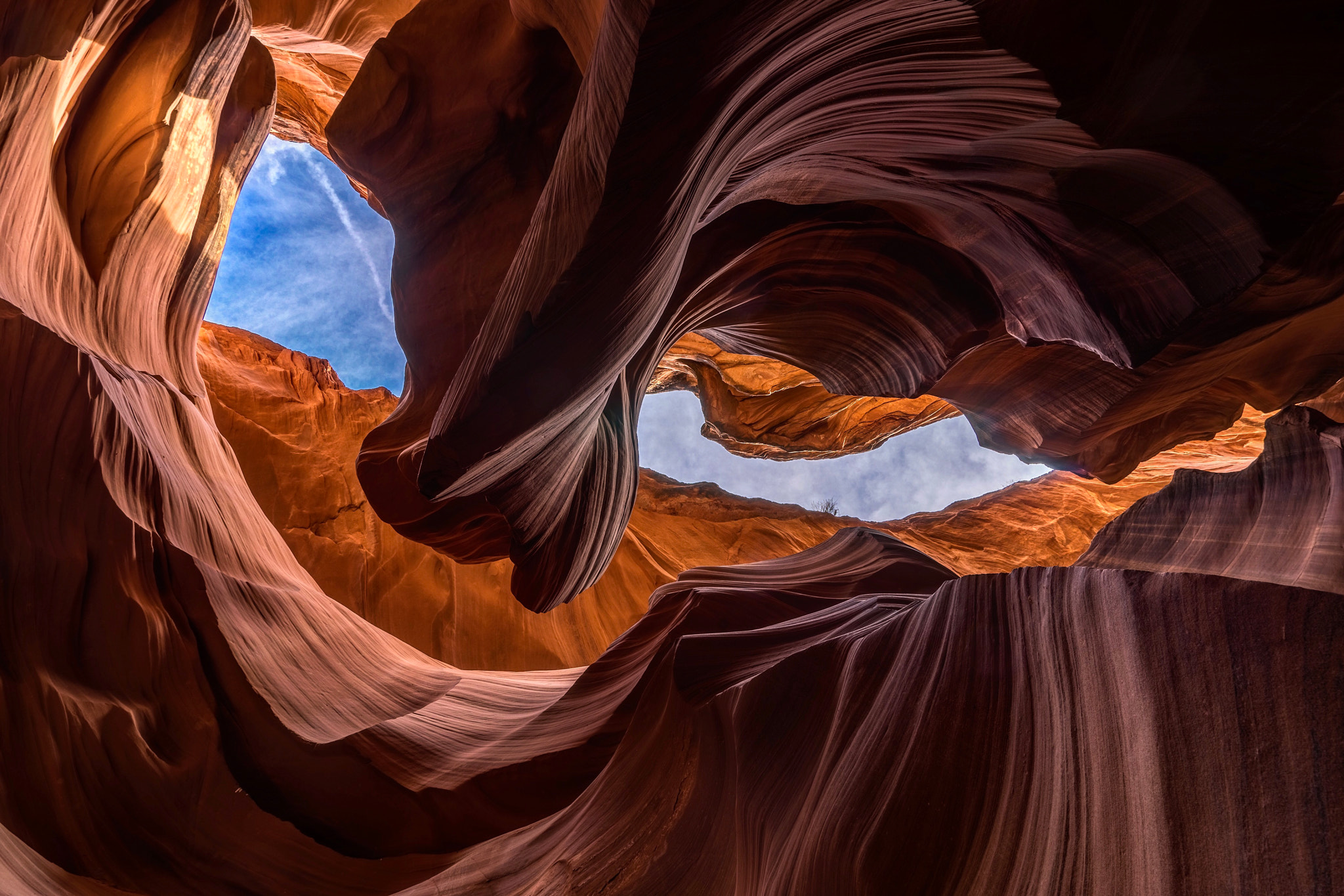 Sony a7 sample photo. Lower antelope canyon near page, arizona photography