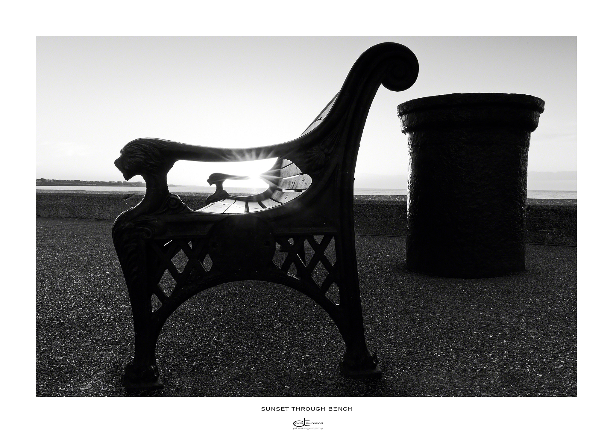Canon EF 16-35mm F4L IS USM sample photo. Sunset through bench  photography