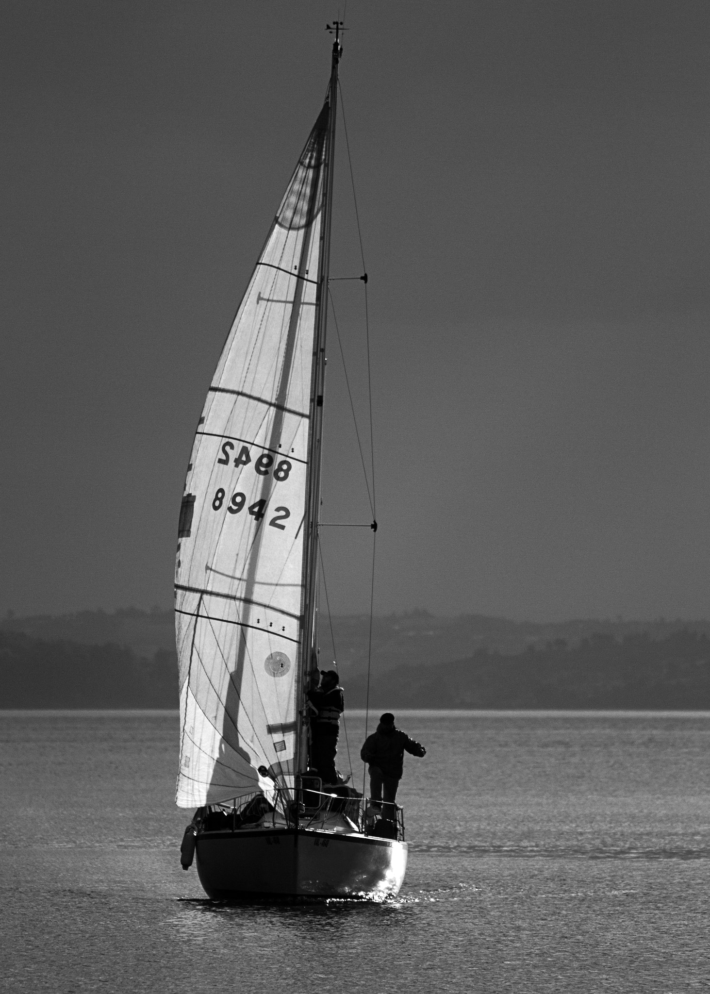 Canon EF 70-300mm F4-5.6 IS USM sample photo. Sailing sunset photography