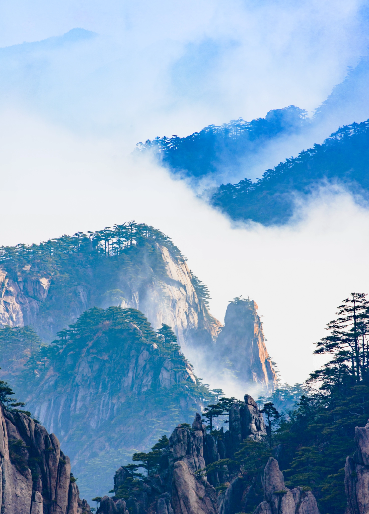 Canon EOS 5DS R + Canon EF 100-400mm F4.5-5.6L IS II USM sample photo. Huangshan mountain photography
