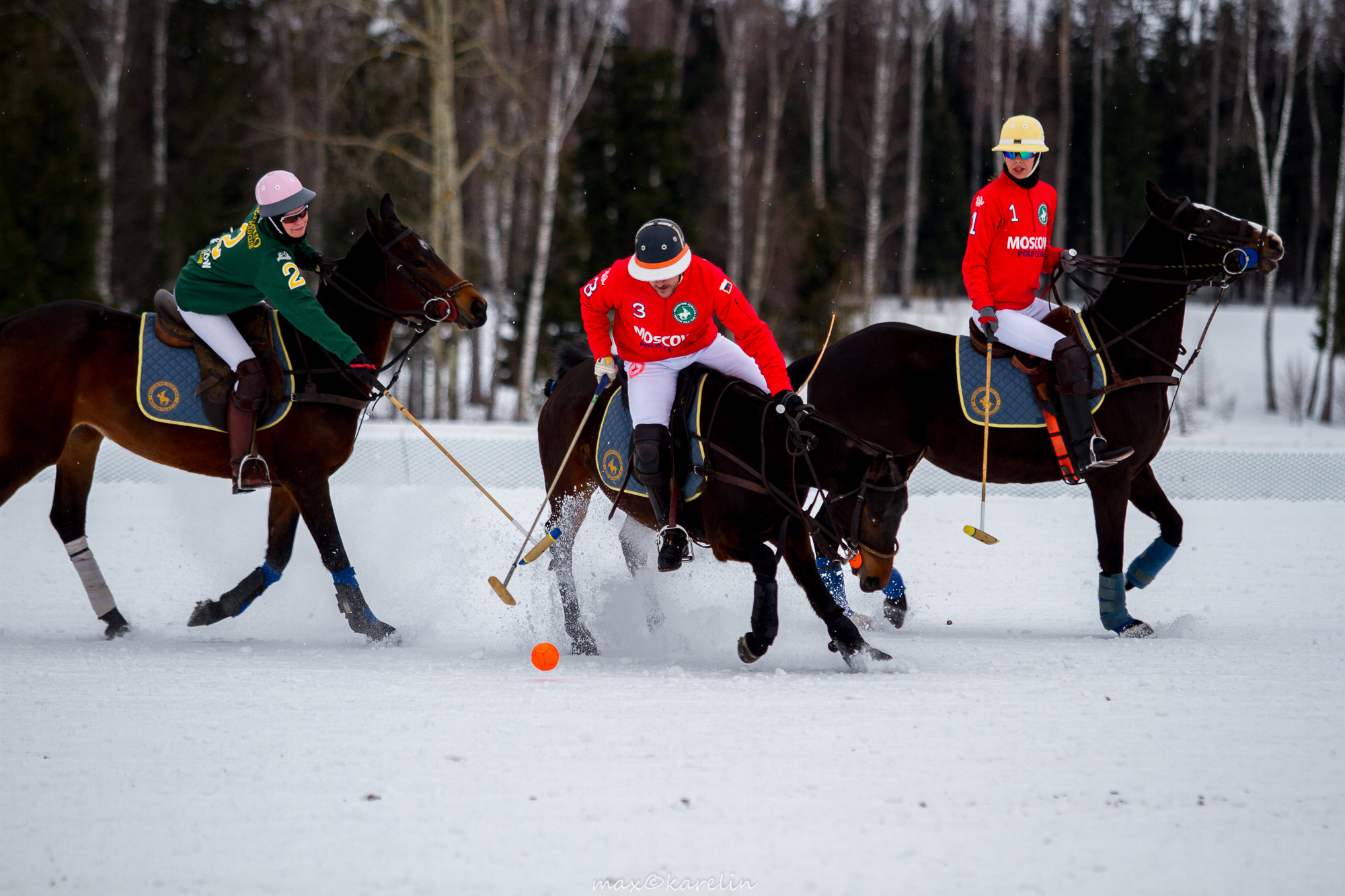 Canon EF 70-200mm F2.8L USM sample photo. Winter polo photography