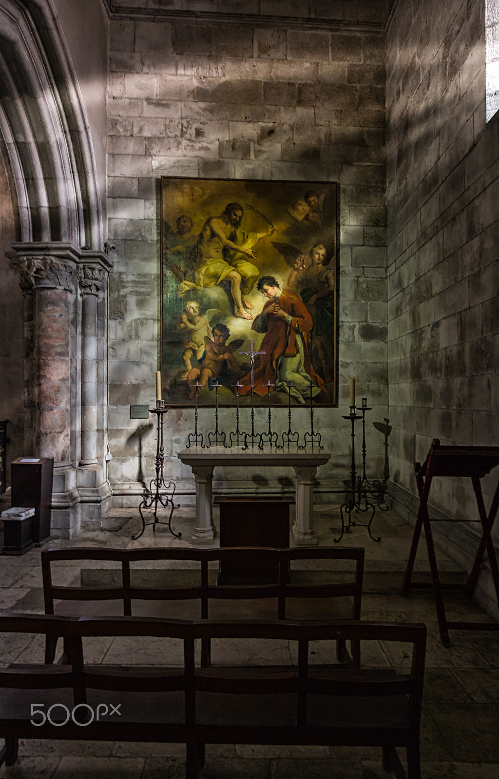 Canon EF-S 10-22mm F3.5-4.5 USM sample photo. Chapel in se de lisboa photography