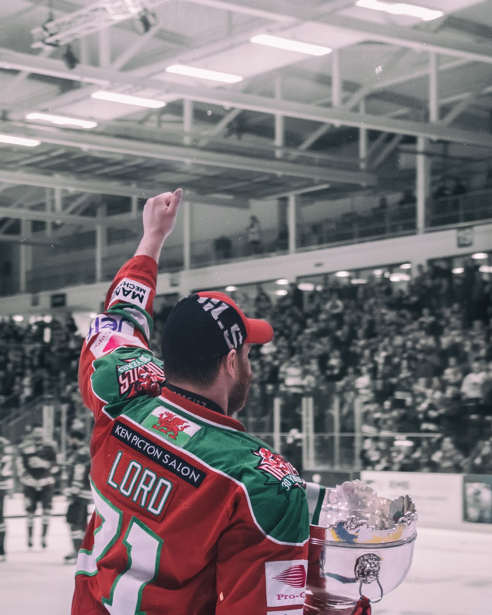 Nikon D500 sample photo. Andrew lord - player coach, cardiff devils photography