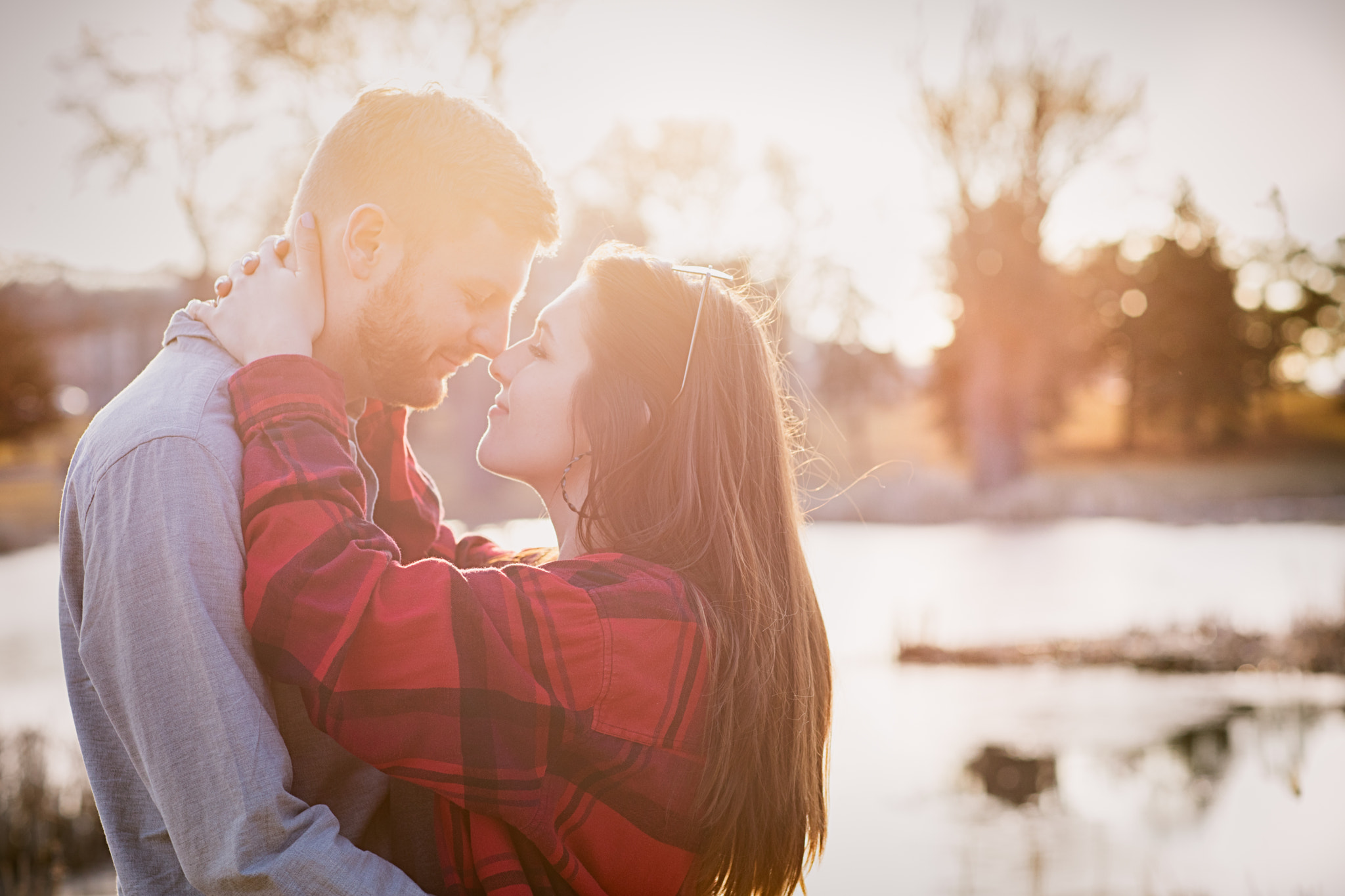 Canon EF 85mm F1.2L II USM sample photo. E and k at sunset photography