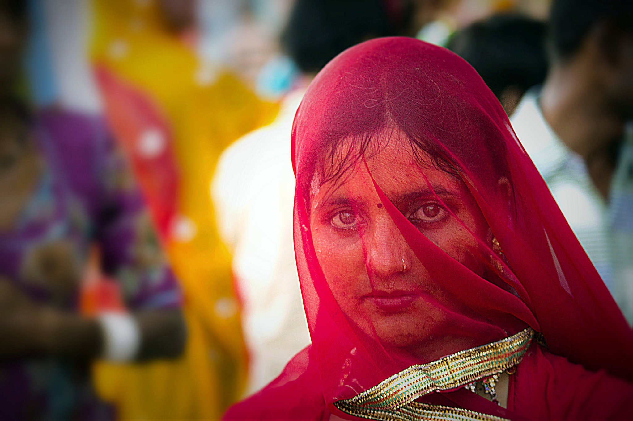 Canon EF-S 55-250mm F4-5.6 IS sample photo. A rajeshthani women photography