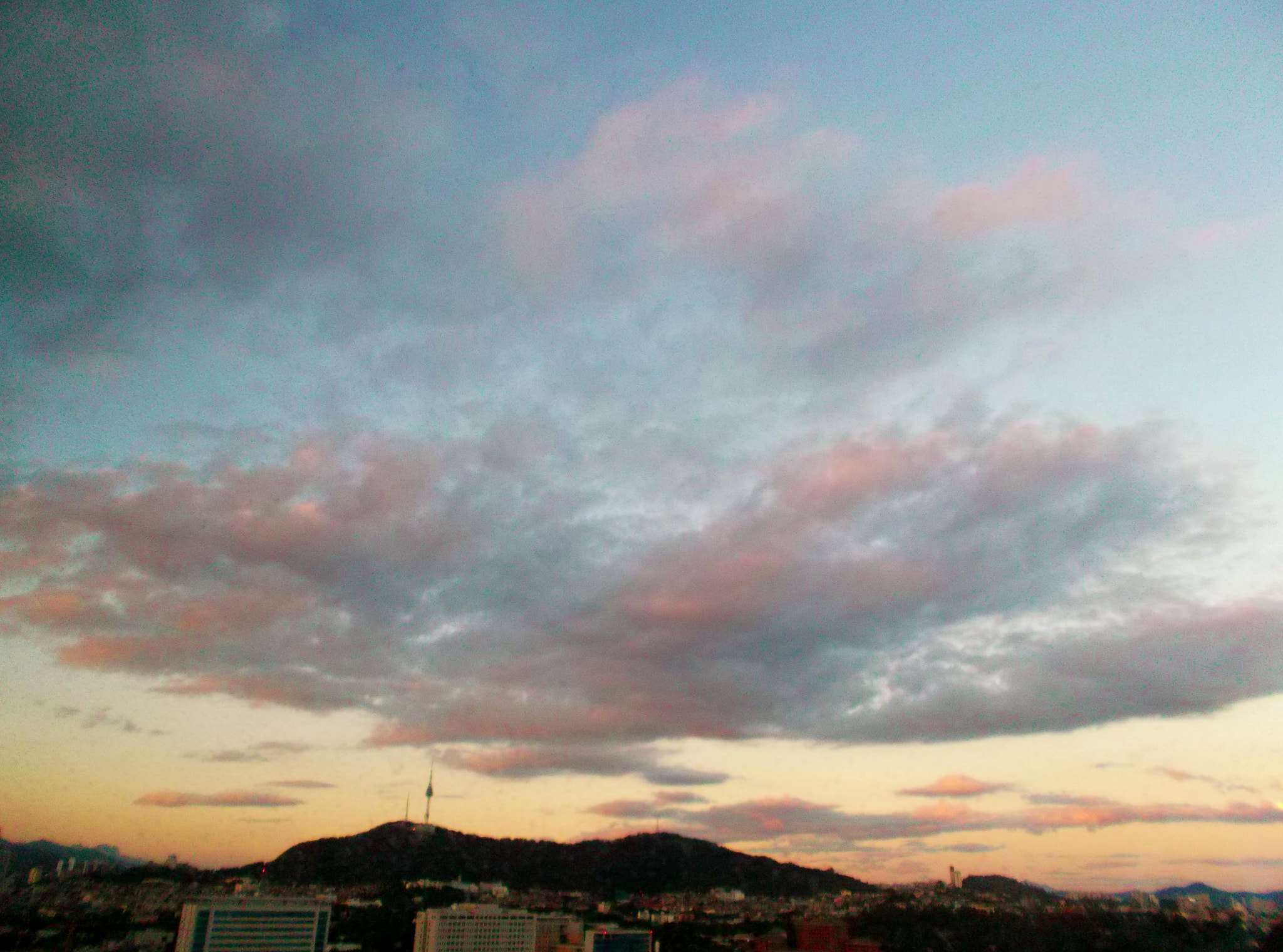 Fujifilm FinePix JX500 sample photo. Seoul sunset photography