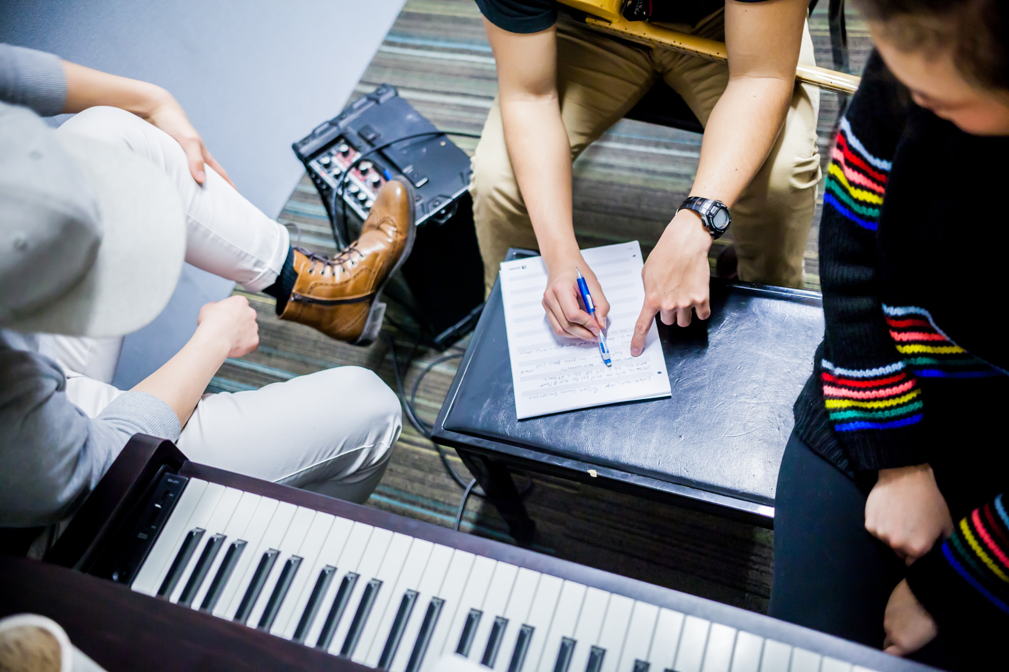 Canon EOS 5D Mark II + Sigma 18-35mm f/1.8 DC HSM sample photo. Berklee musicians photography