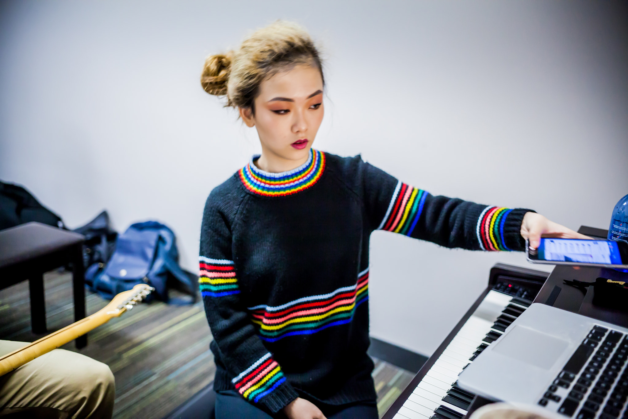 Sigma 18-35mm f/1.8 DC HSM sample photo. Berklee musicians photography