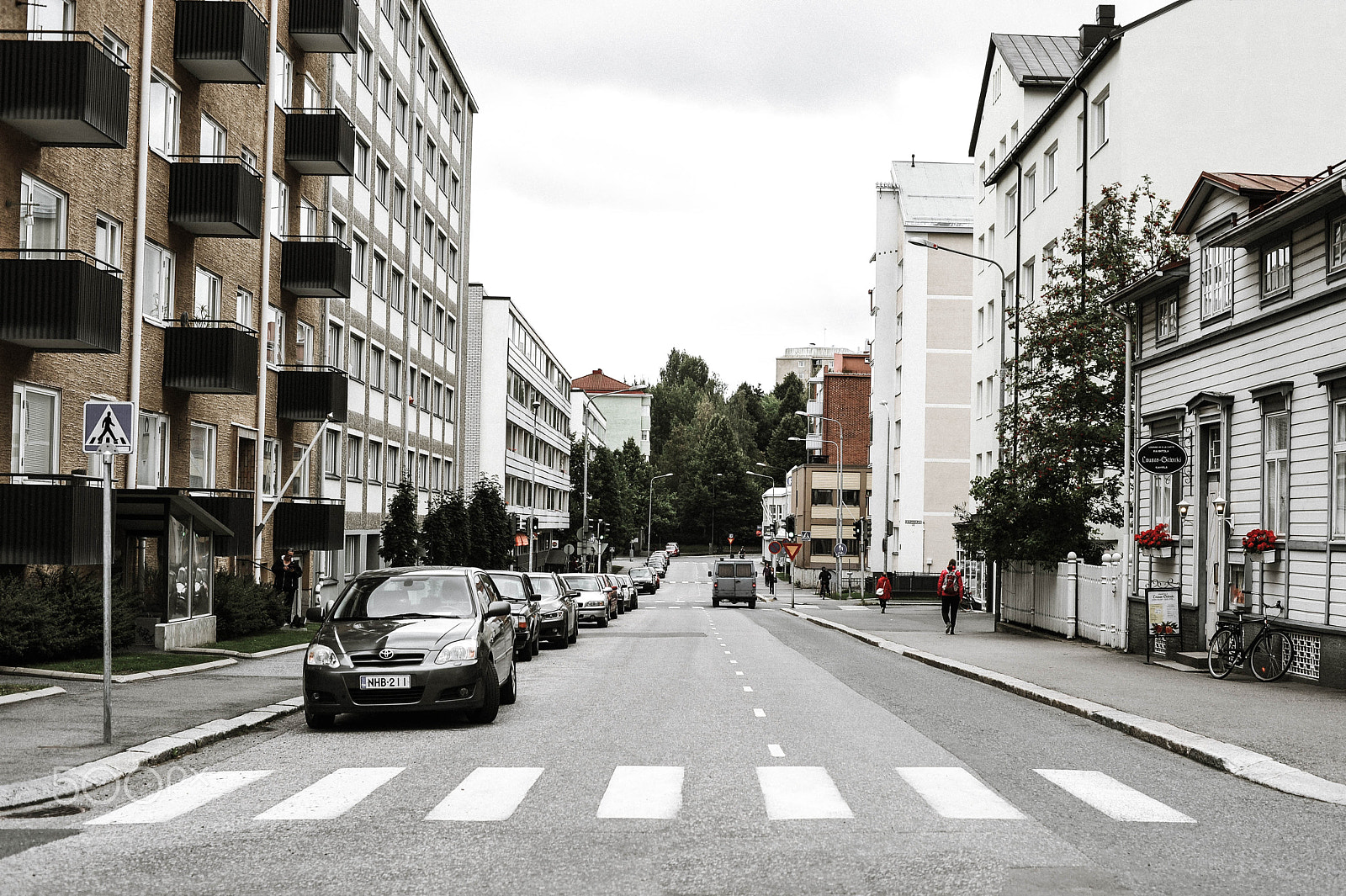 Nikon D700 sample photo. An empty street photography