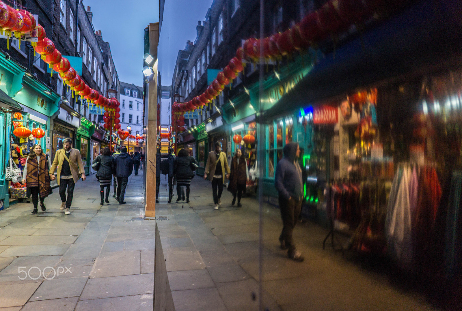 Sony a6000 + Sony E 16mm F2.8 sample photo. Reflections in soho photography