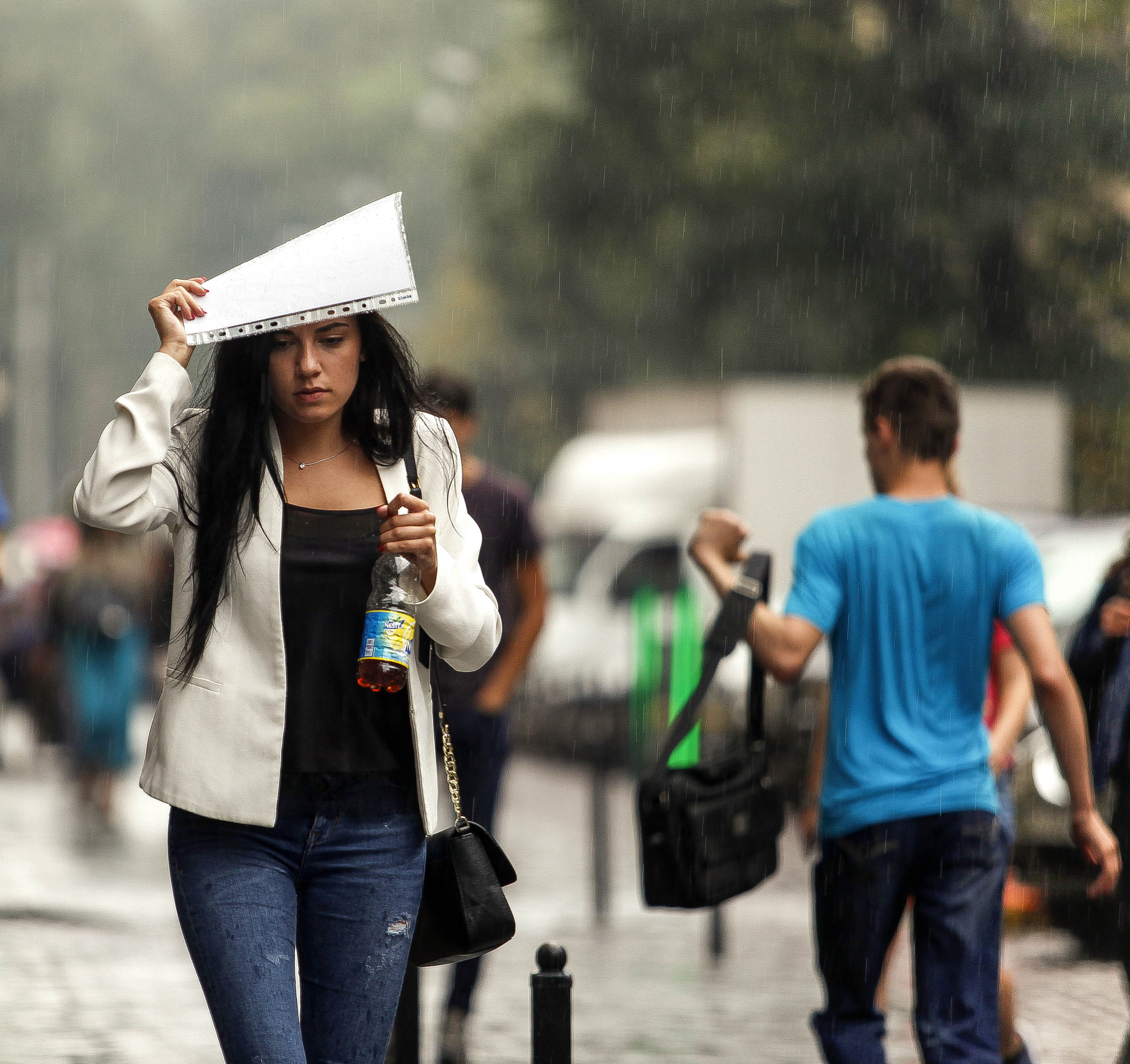 Canon EF 70-200mm F2.8L USM sample photo. Rainy day in lviv city photography
