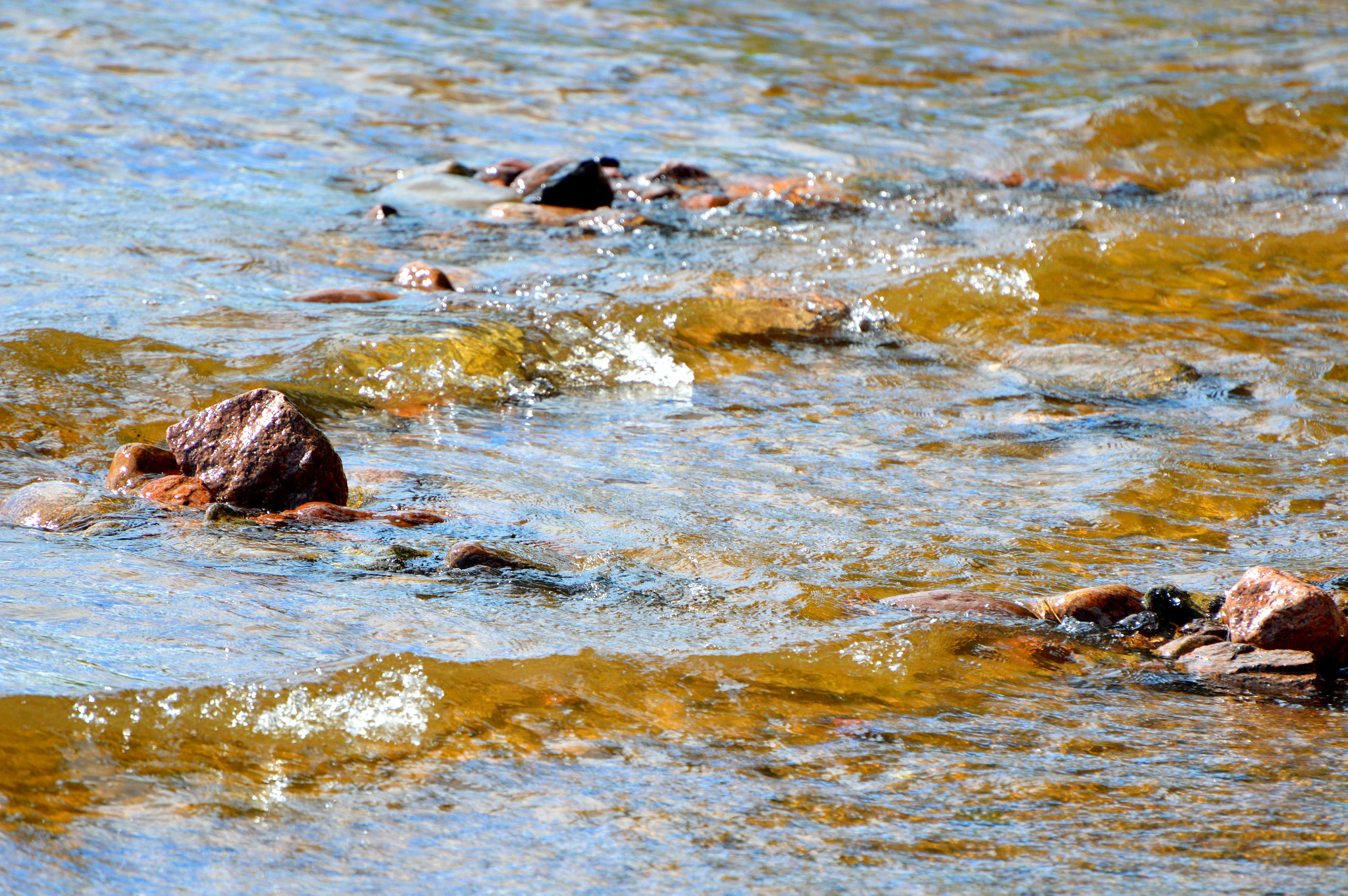 Nikon D3200 sample photo. Water and rocks photography