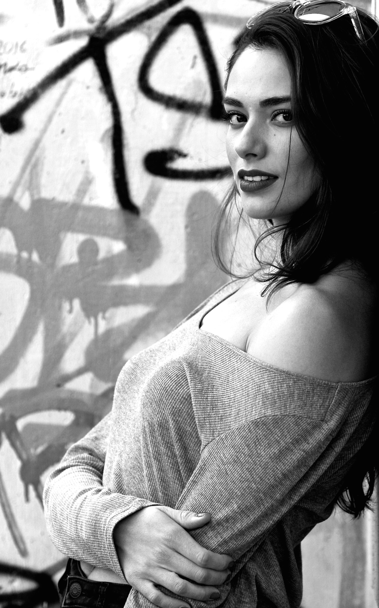Canon EOS 40D sample photo. Graffiti portrait photography