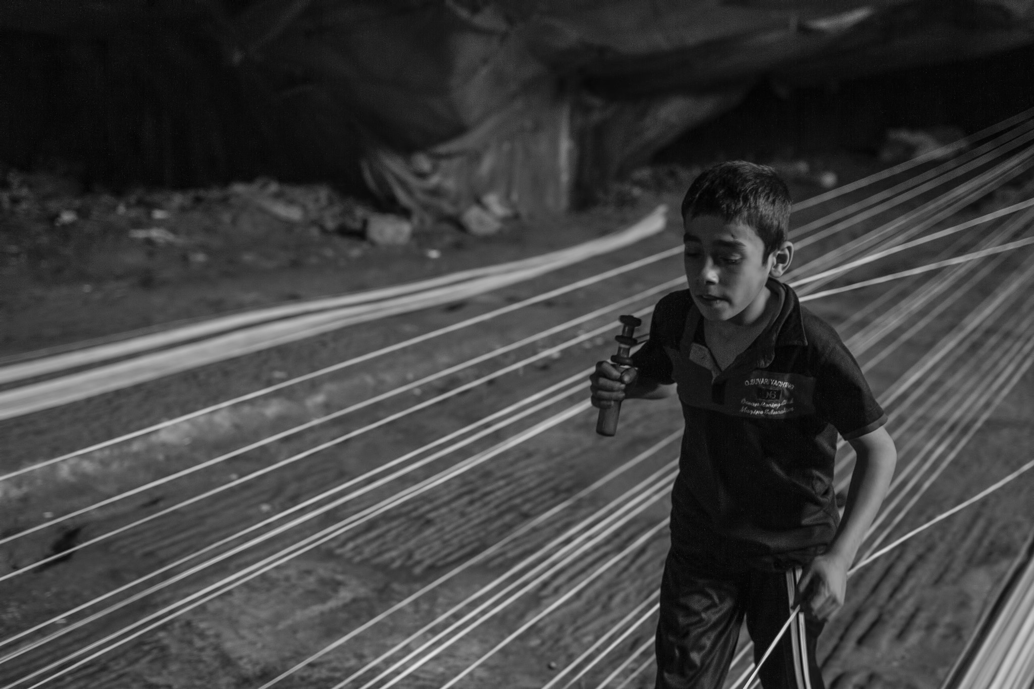 Sigma 18-35mm f/1.8 DC HSM sample photo. Workers producing rope photography