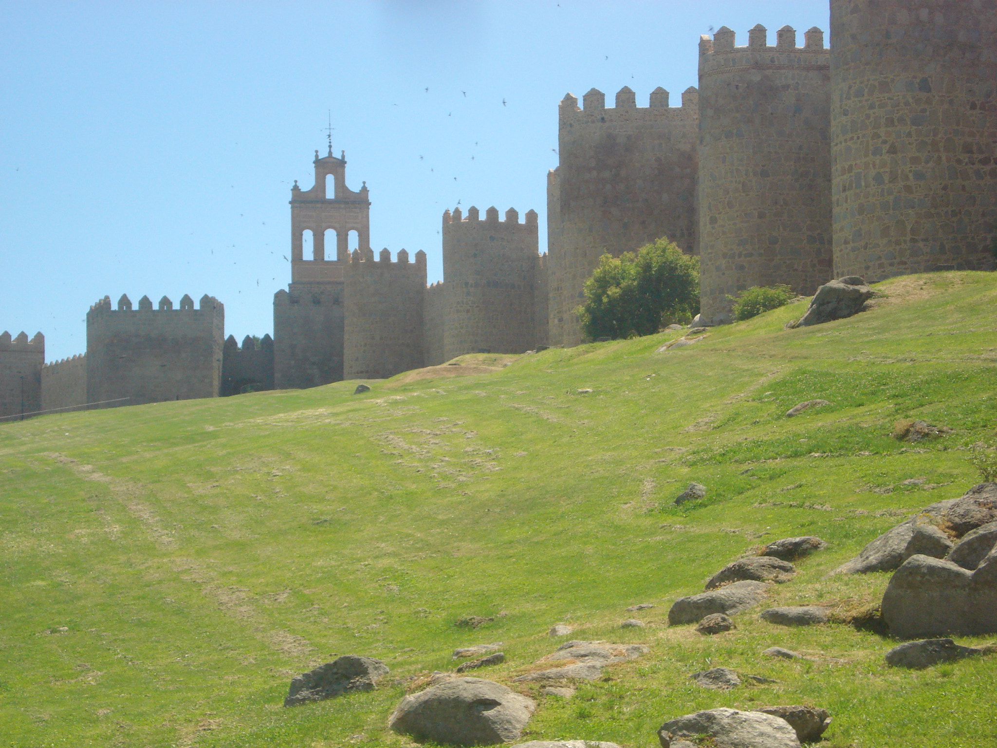 Sony DSC-W35 sample photo. Avila murallas y jardin photography