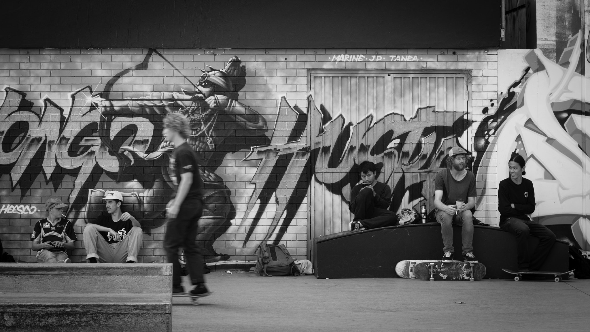 Canon EOS 100D (EOS Rebel SL1 / EOS Kiss X7) + Canon EF 50mm F1.8 STM sample photo. Riverslide skate park photography