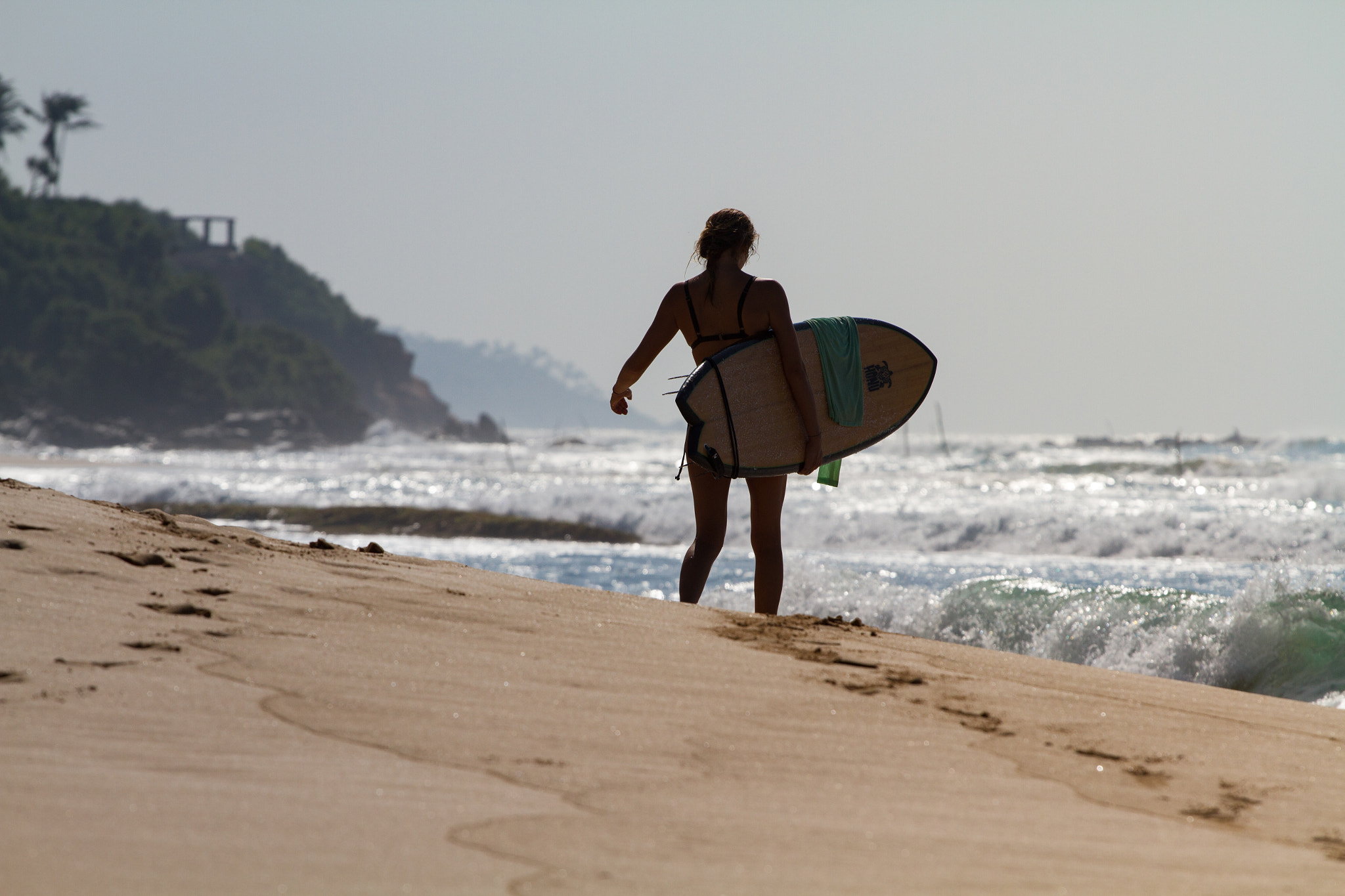 Canon EOS 7D + Canon EF 70-200mm F4L USM sample photo. Surfer girl photography