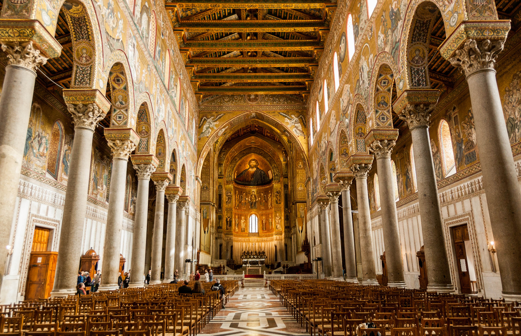 Canon EOS-1D Mark II + Canon EF 16-35mm F2.8L USM sample photo. Duomo di monreale photography