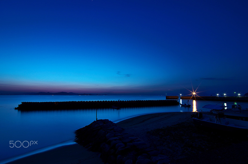 Pentax K-50 sample photo. Blue hour photography