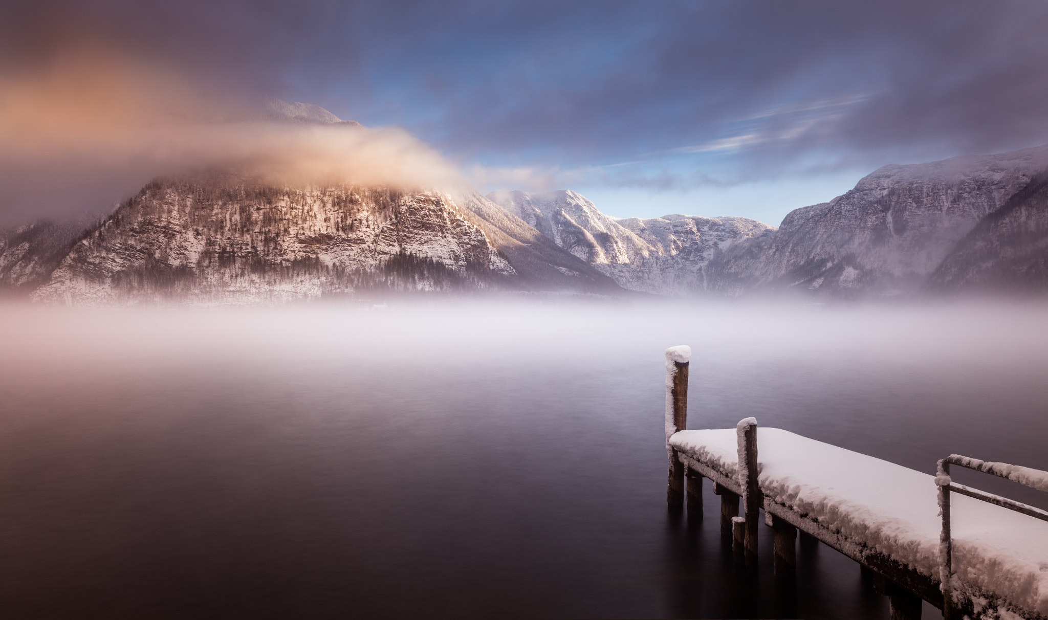 Canon EF 24-70mm F2.8L II USM sample photo. Hallstatt winter morning photography