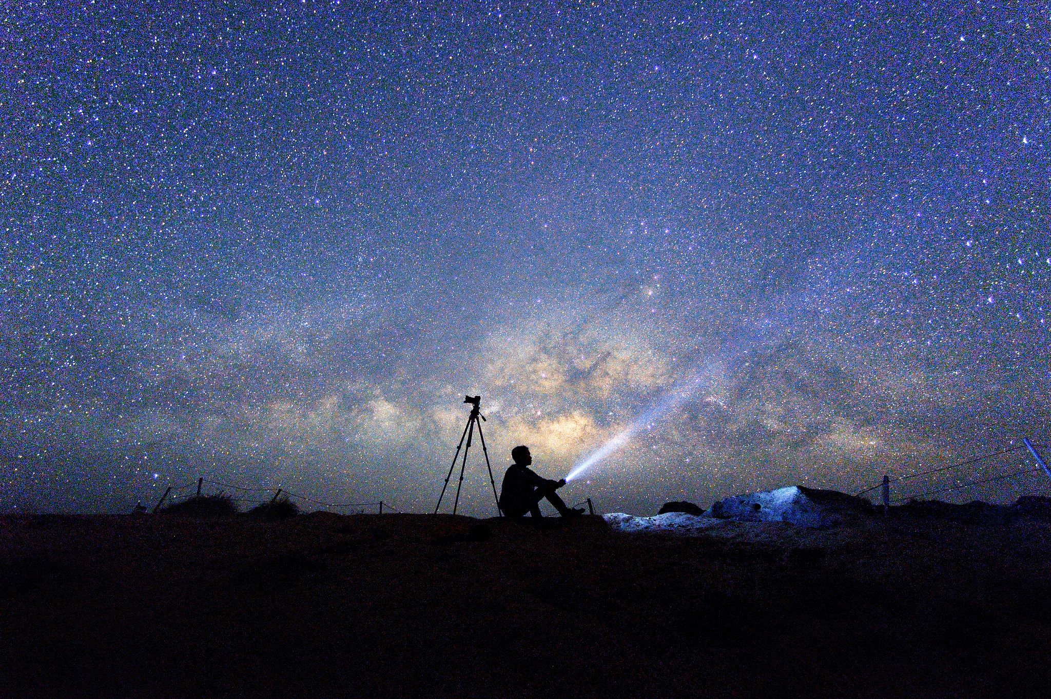 Nikon Df + Nikon AF Nikkor 14mm F2.8D ED sample photo. Milky way photography