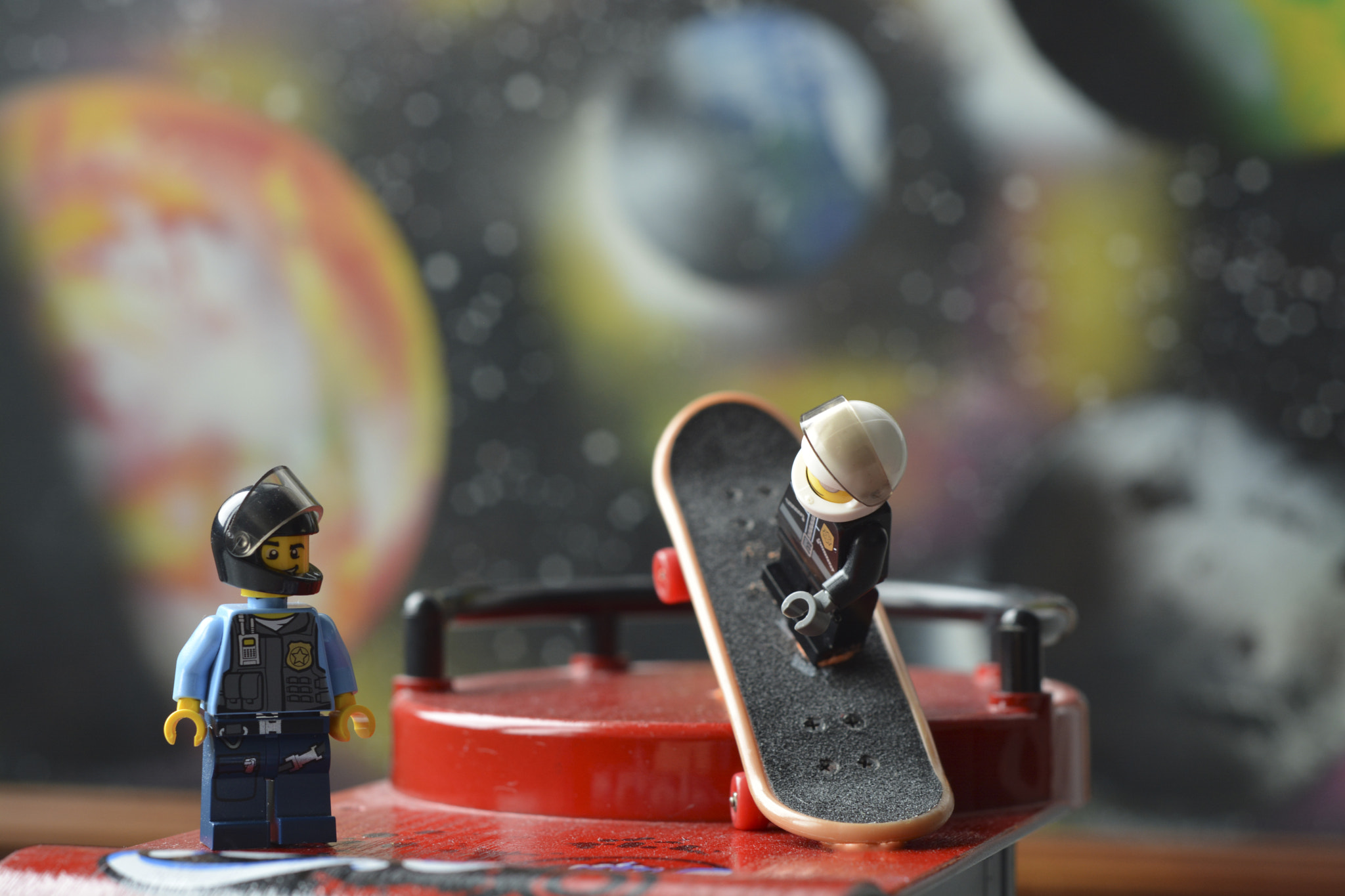 Nikon D5200 + Nikon AF Nikkor 50mm F1.8D sample photo. Toy skate park photography
