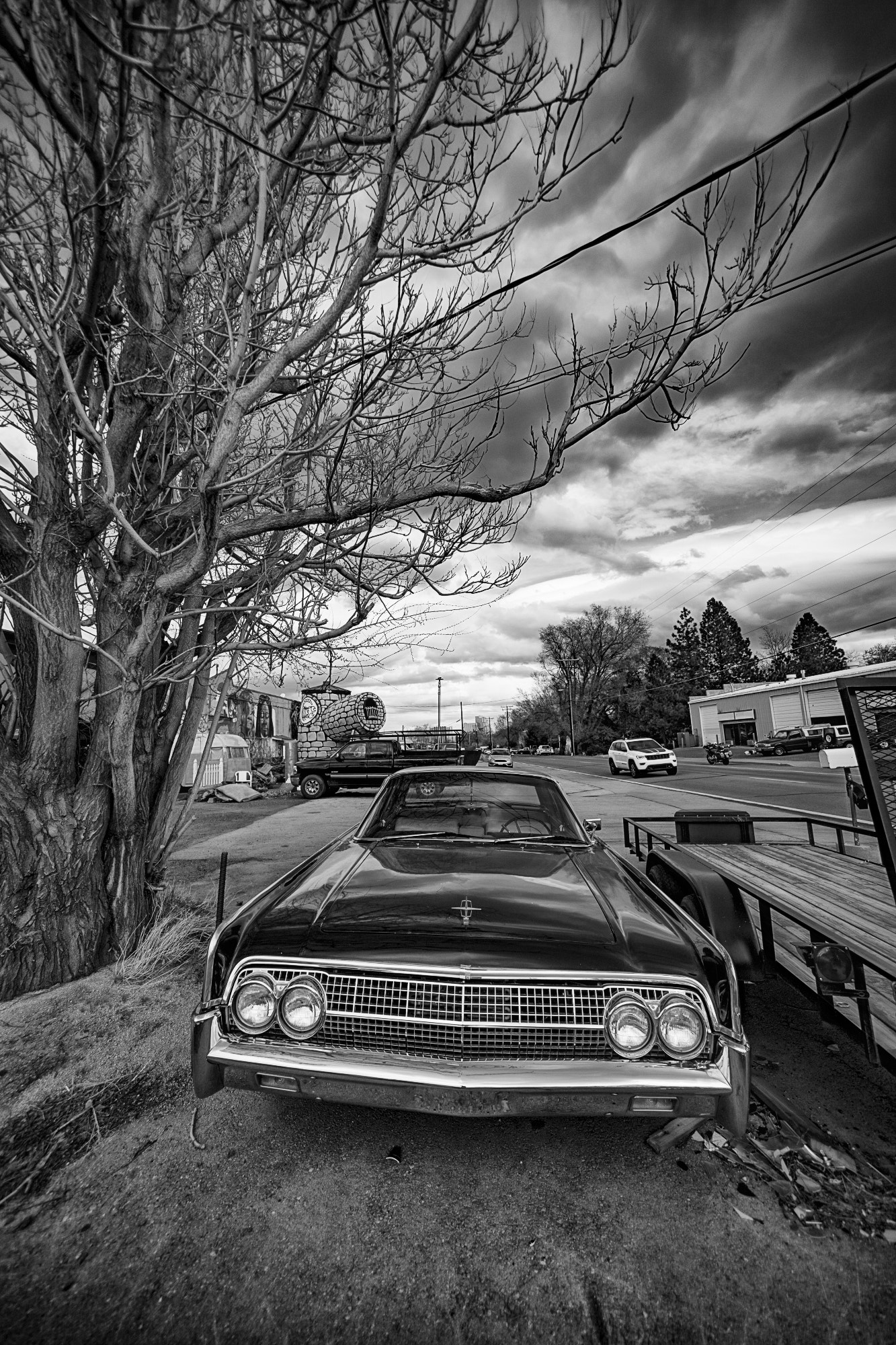 Sony a7 + Sony E 10-18mm F4 OSS sample photo. Lincoln black and white photography