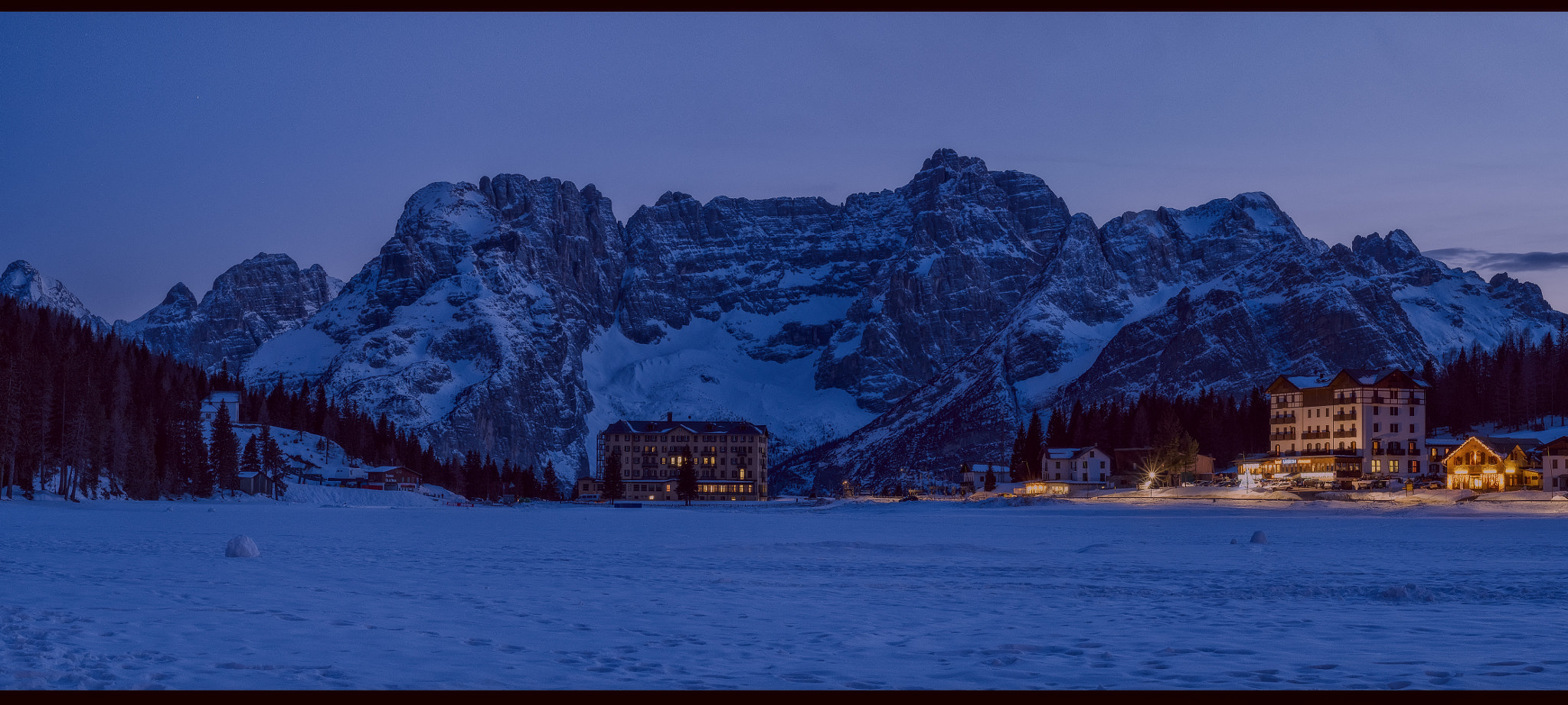 Fujifilm XF 56mm F1.2 R APD sample photo. Misurina into the night photography