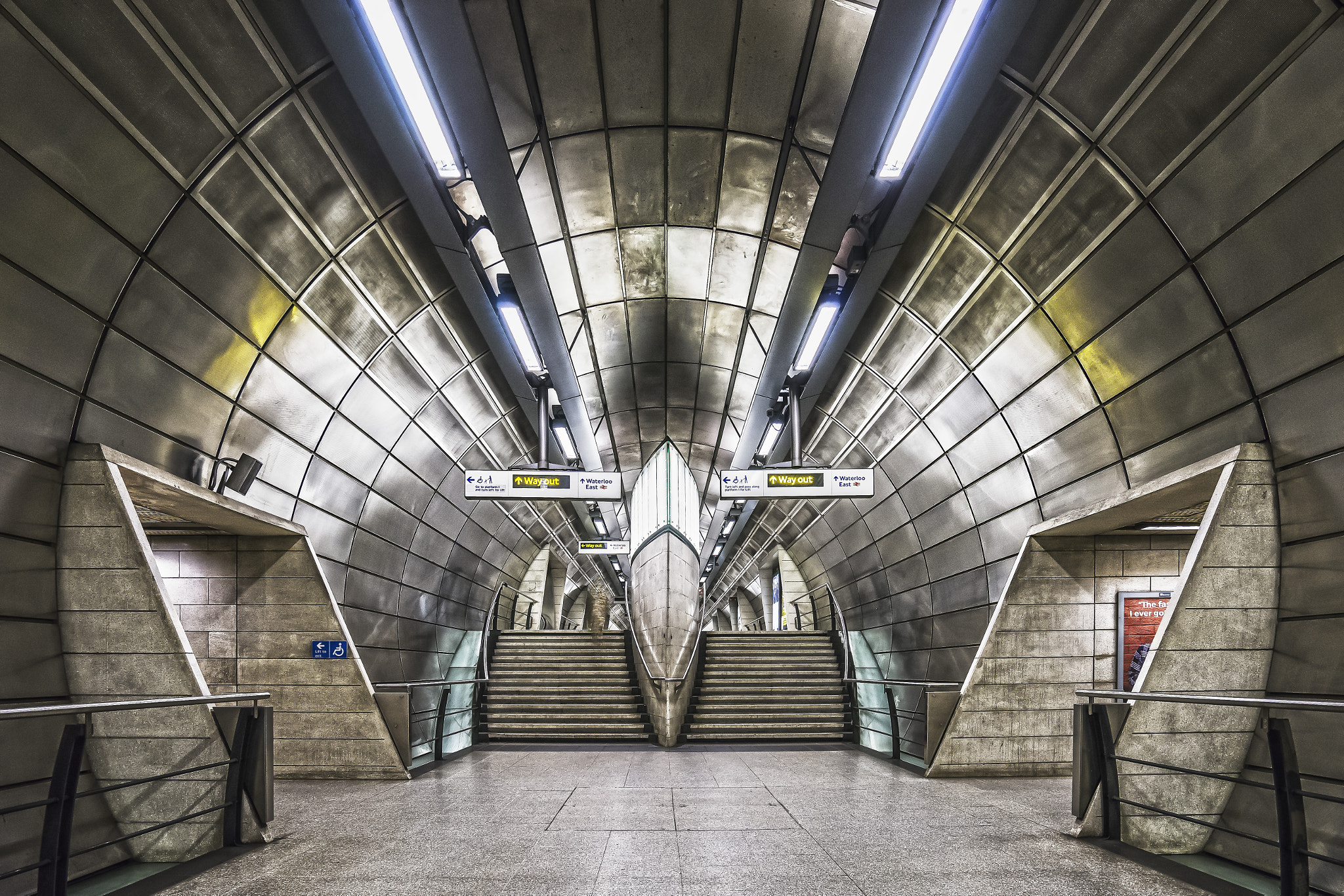 Sony a7 sample photo. Southwark station photography