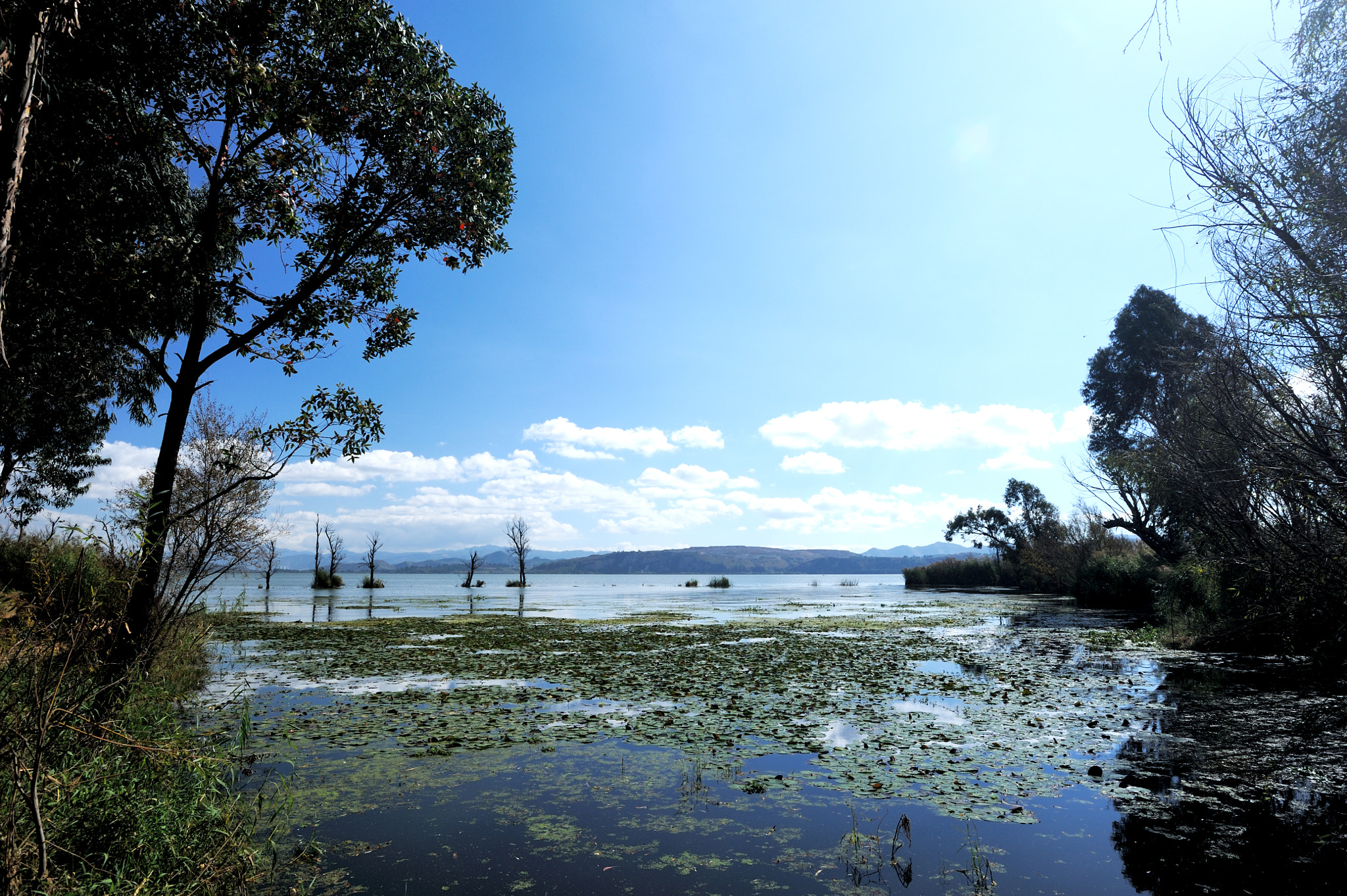 Nikon AF-S Nikkor 17-35mm F2.8D ED-IF sample photo. Dian lake photography