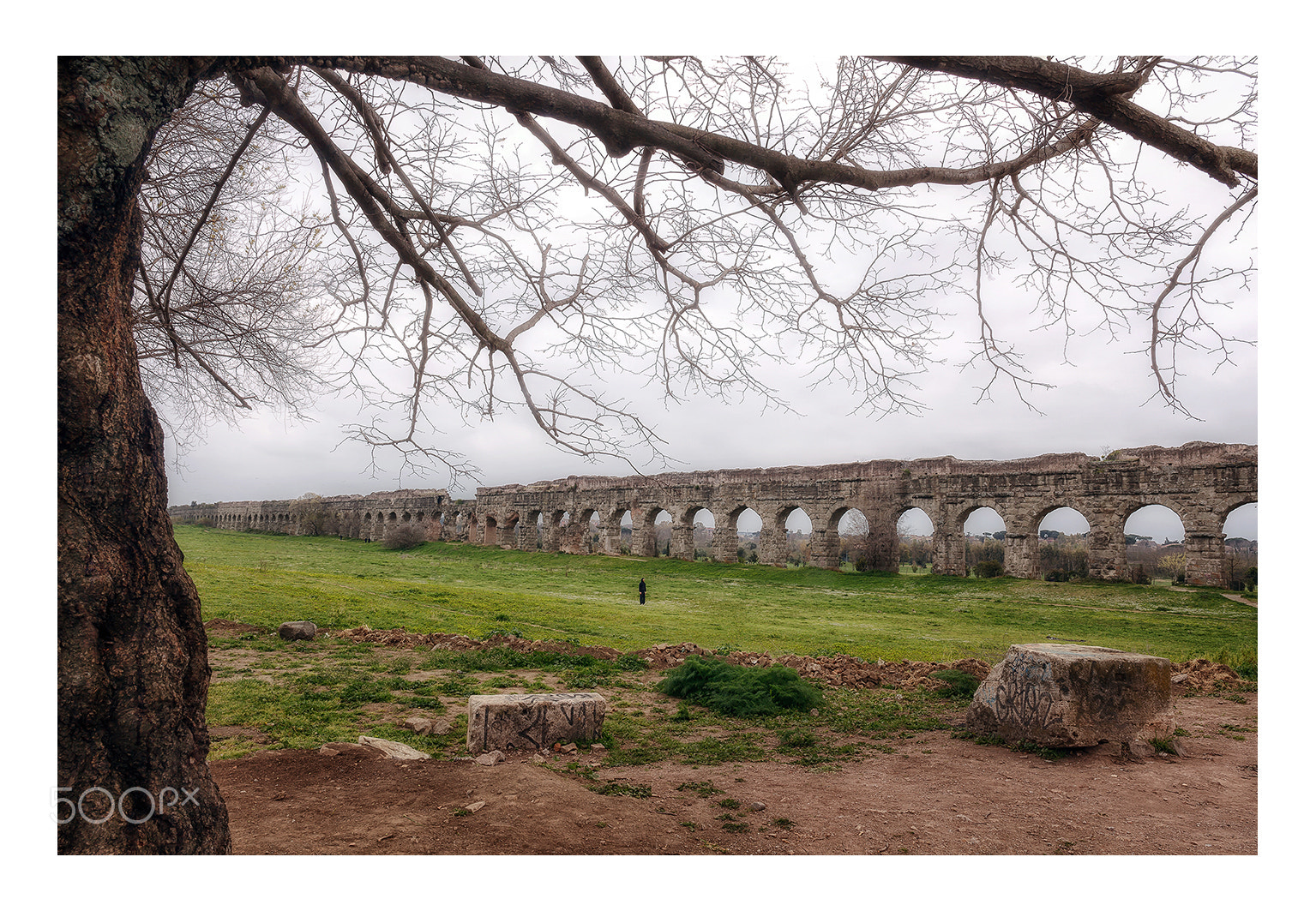 Canon EF 24-70mm F4L IS USM sample photo. Ancient roman aqueduct photography