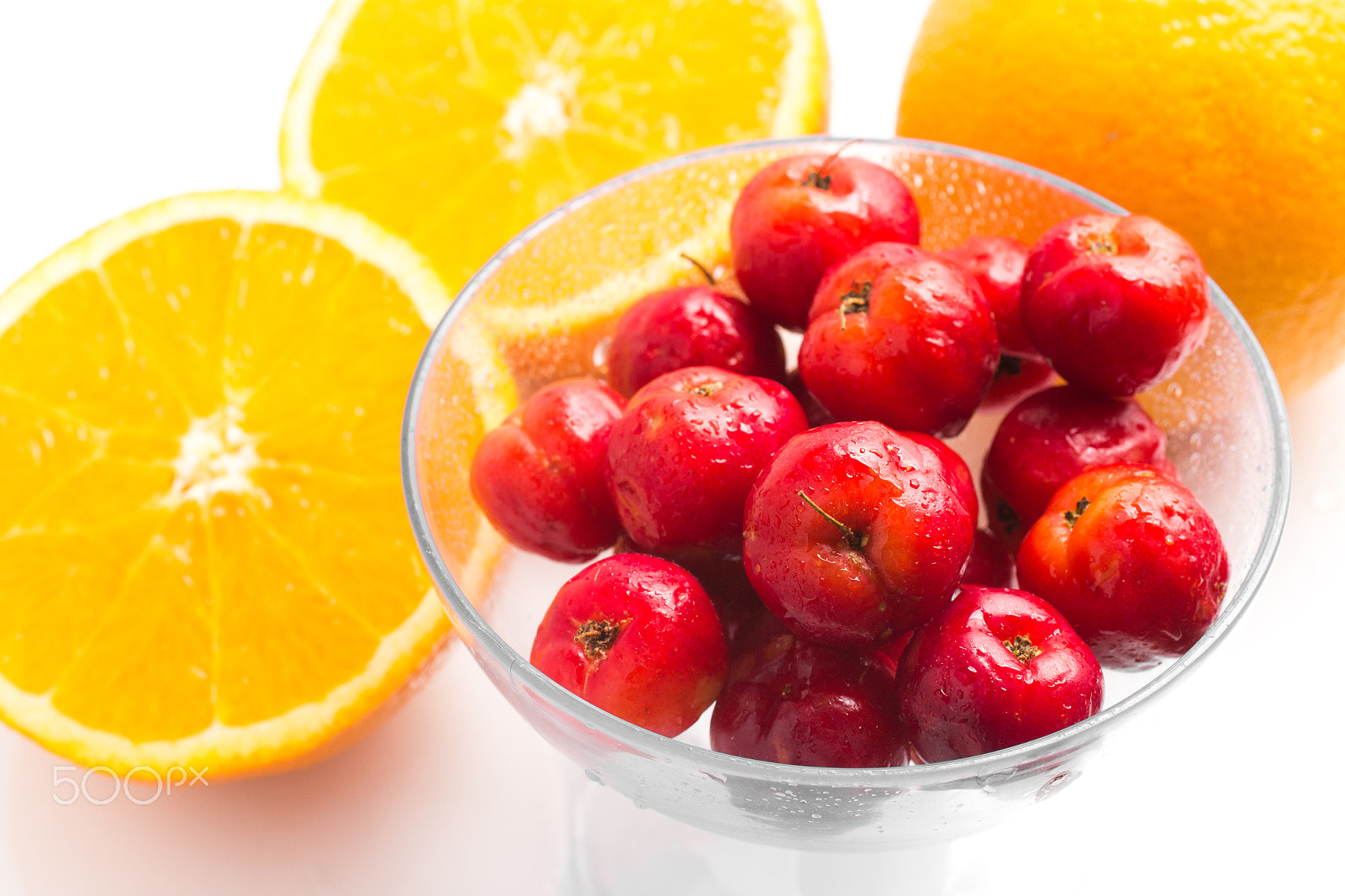 Sigma 50mm f/2.8 EX sample photo. Brazilian acerola cherry and orange fruit photography
