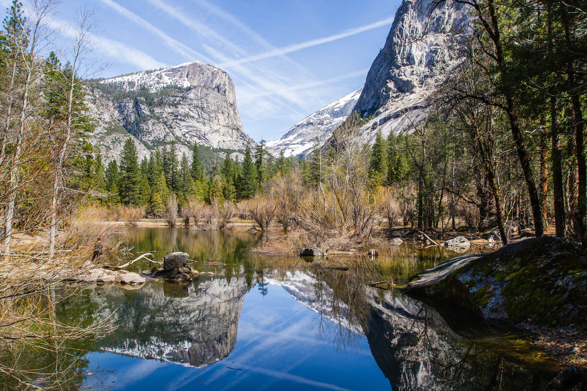 Canon EOS 7D + Canon EF 16-35mm F2.8L II USM sample photo. Yosemite mirror lake photography